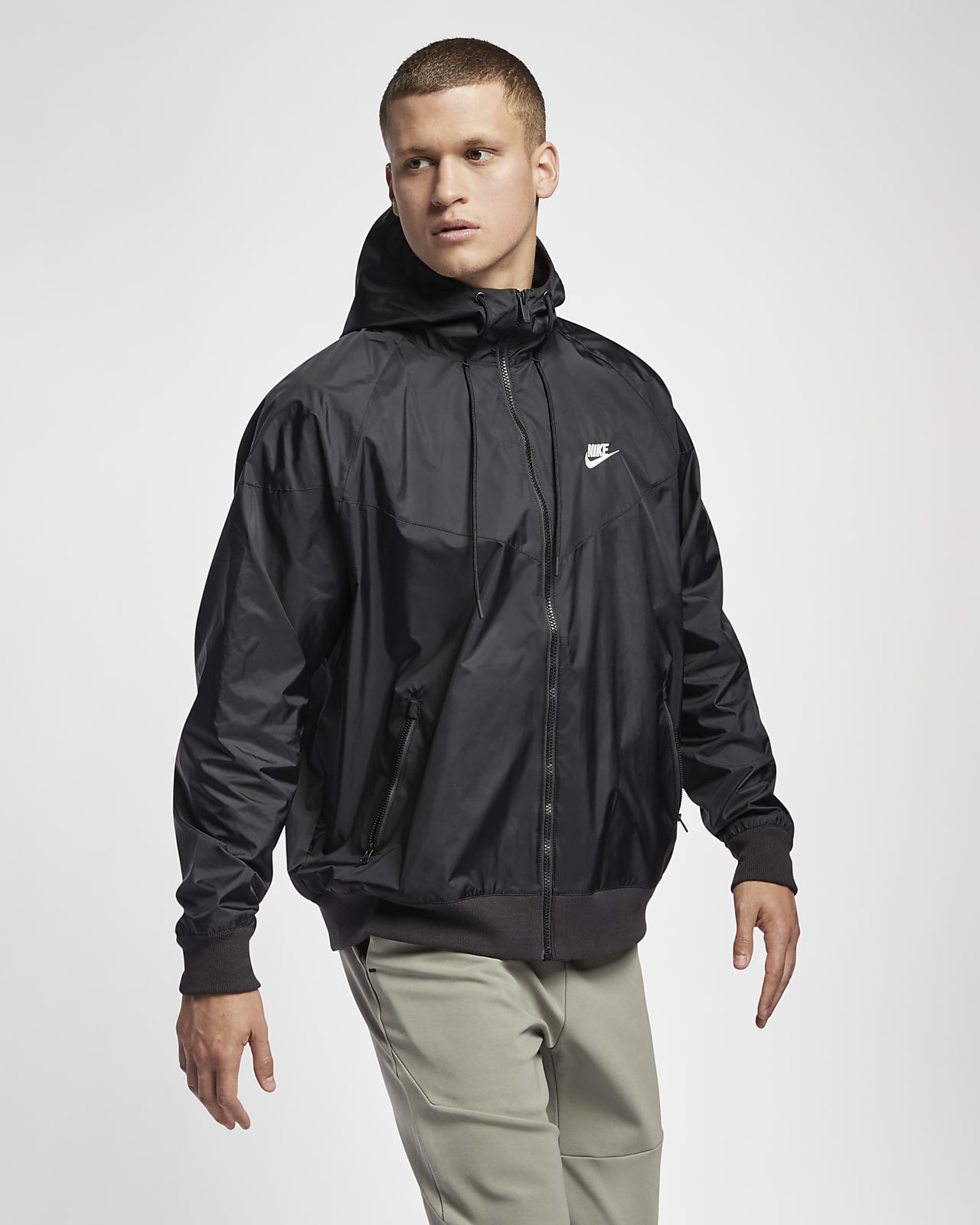 men's hooded windbreaker nike sportswear windrunner