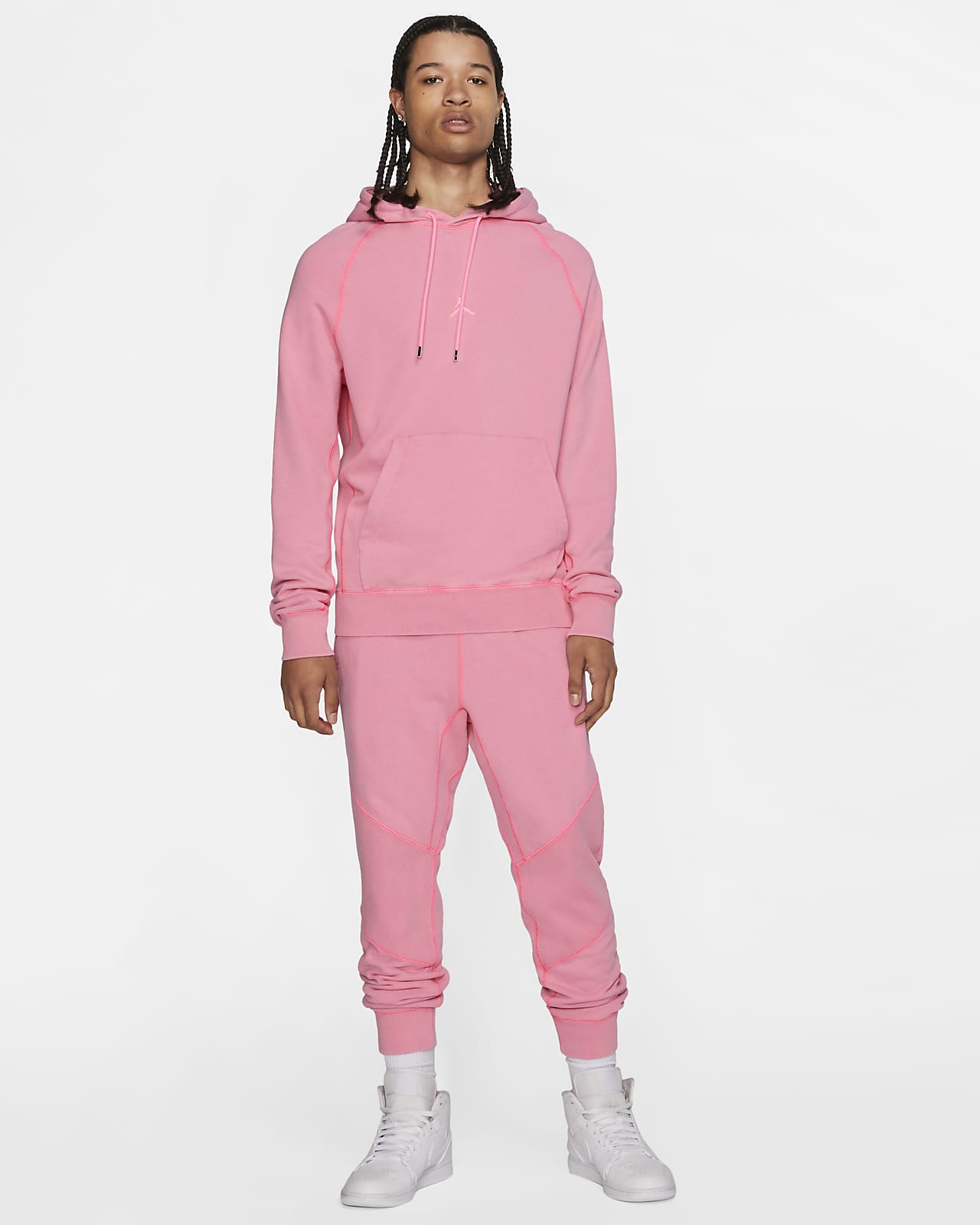 sudadera para hombre color rosa