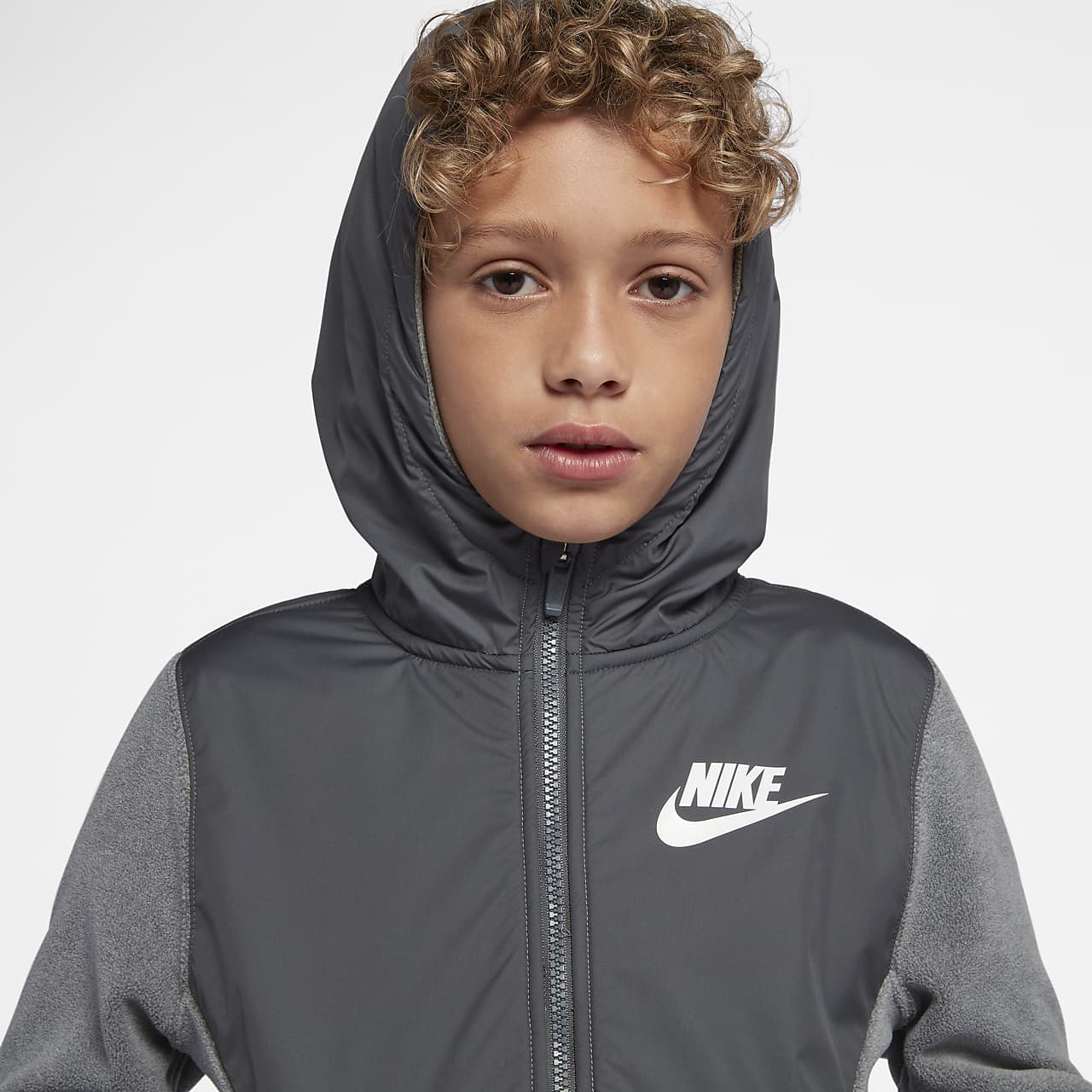 Nike Sportswear Older Kids' (Boys') Full-Zip Hoodie. Nike MA