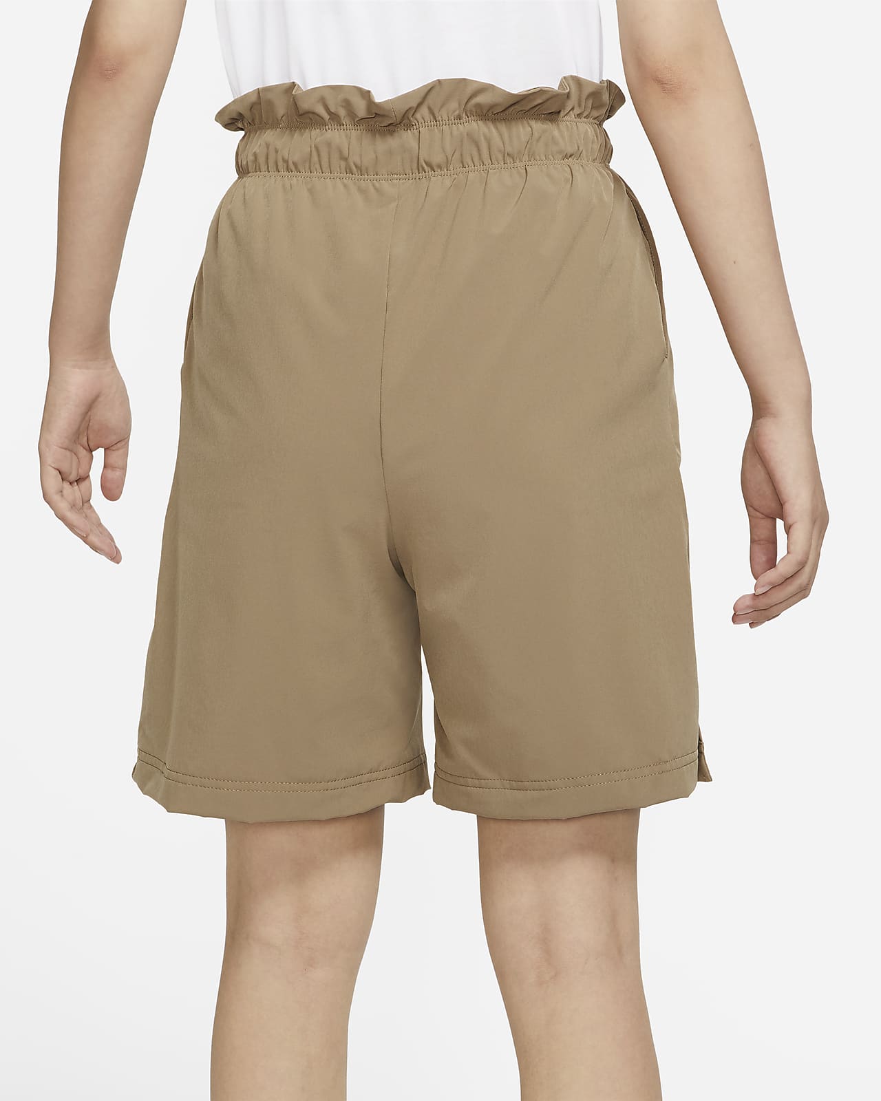 brown nike woven shorts