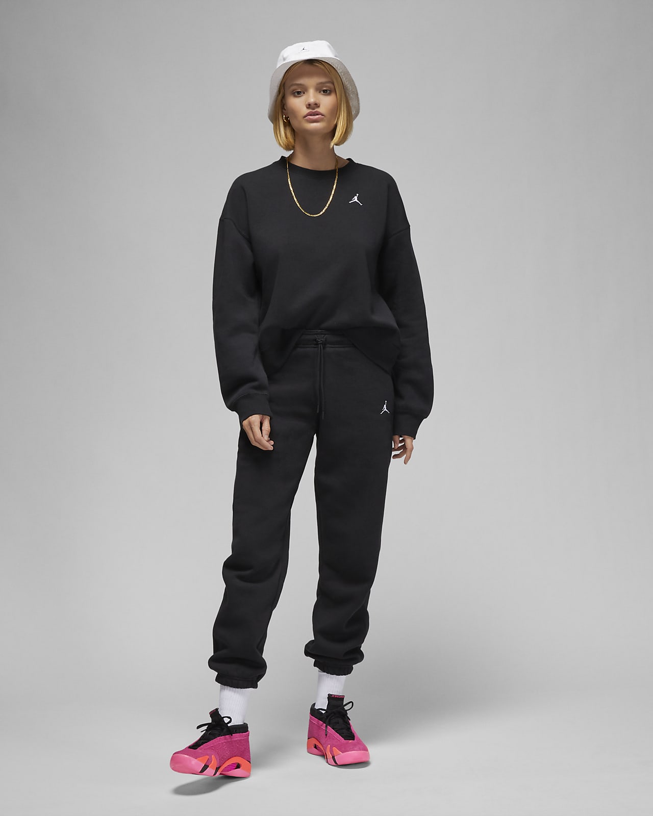 Jordan Brooklyn Women's Fleece Crew-Neck Sweatshirt. Nike LU