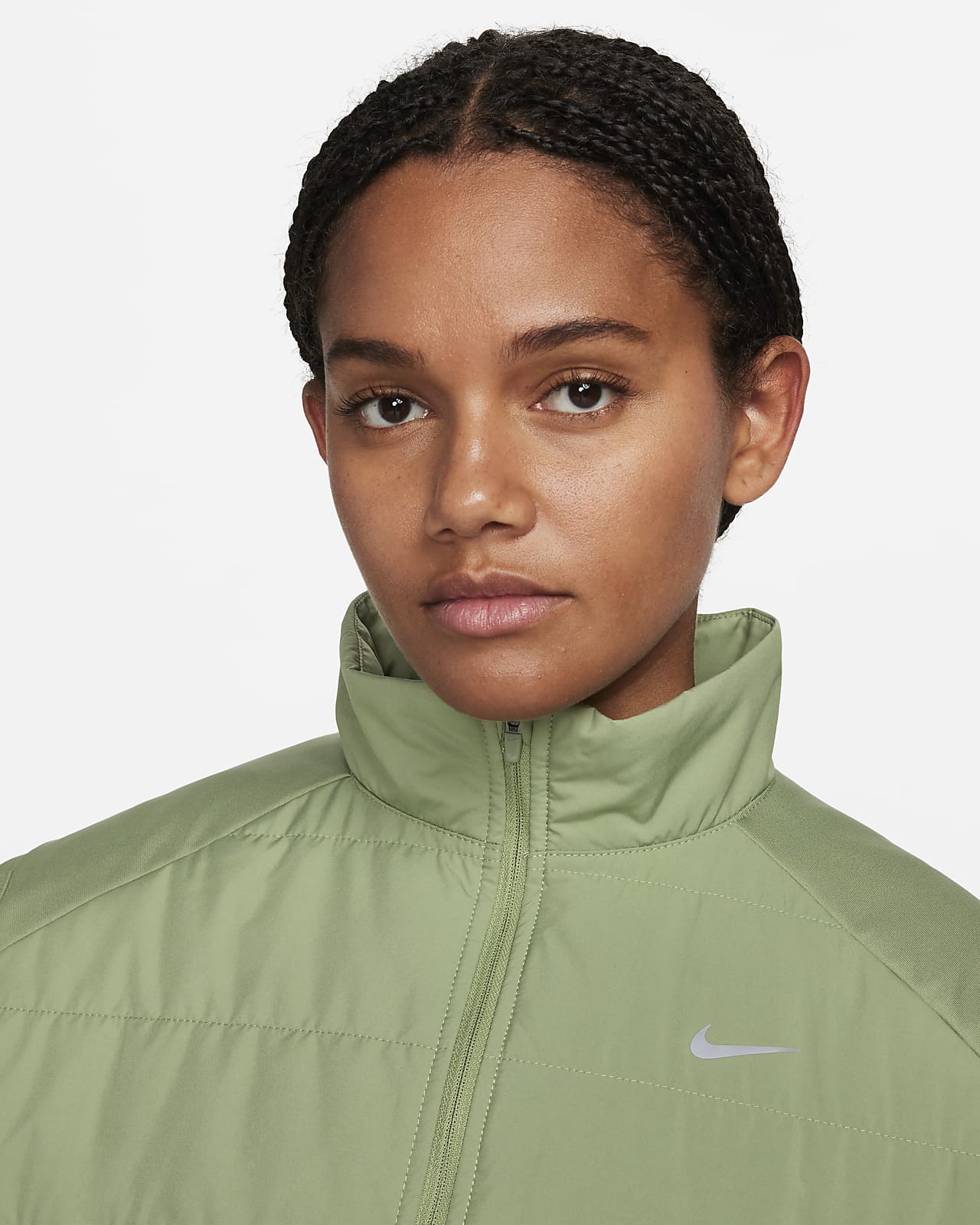 Chaqueta de running Nike Essential verde mujer