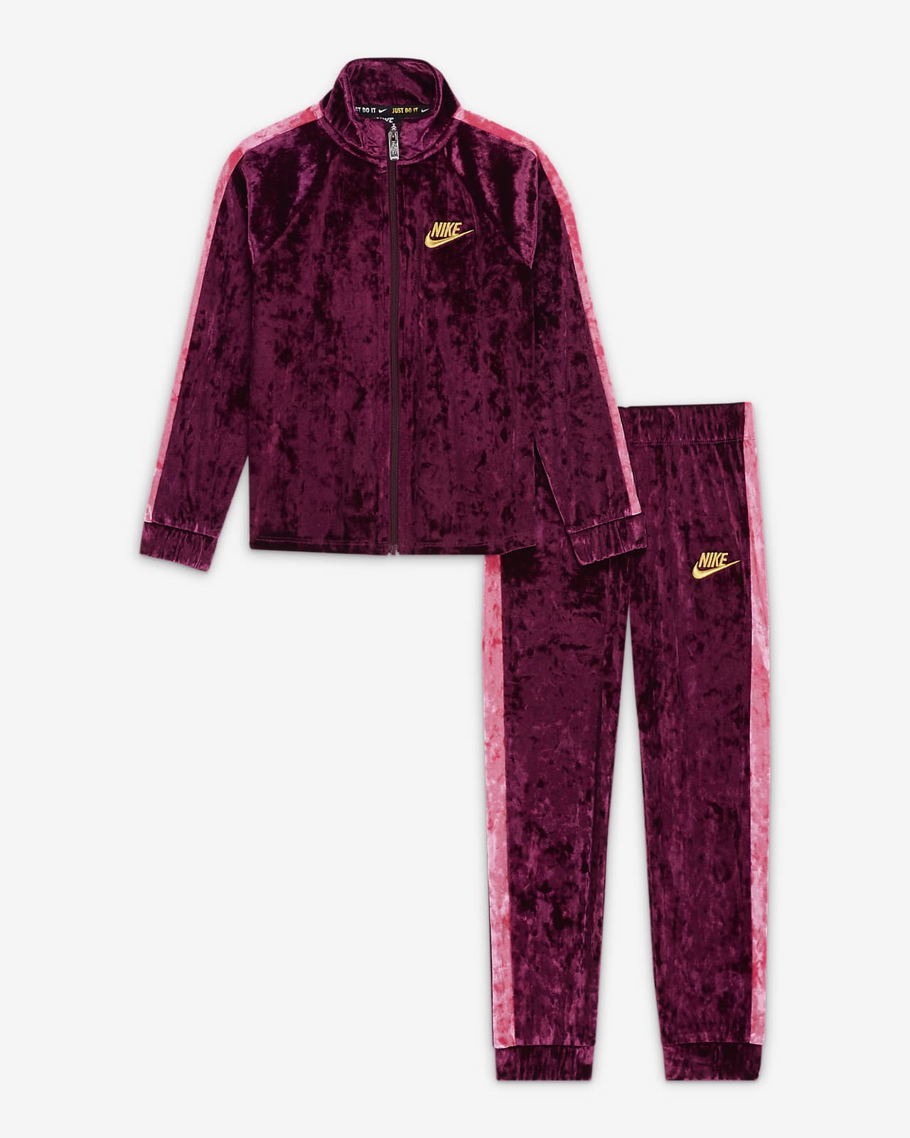 pink tracksuit nike