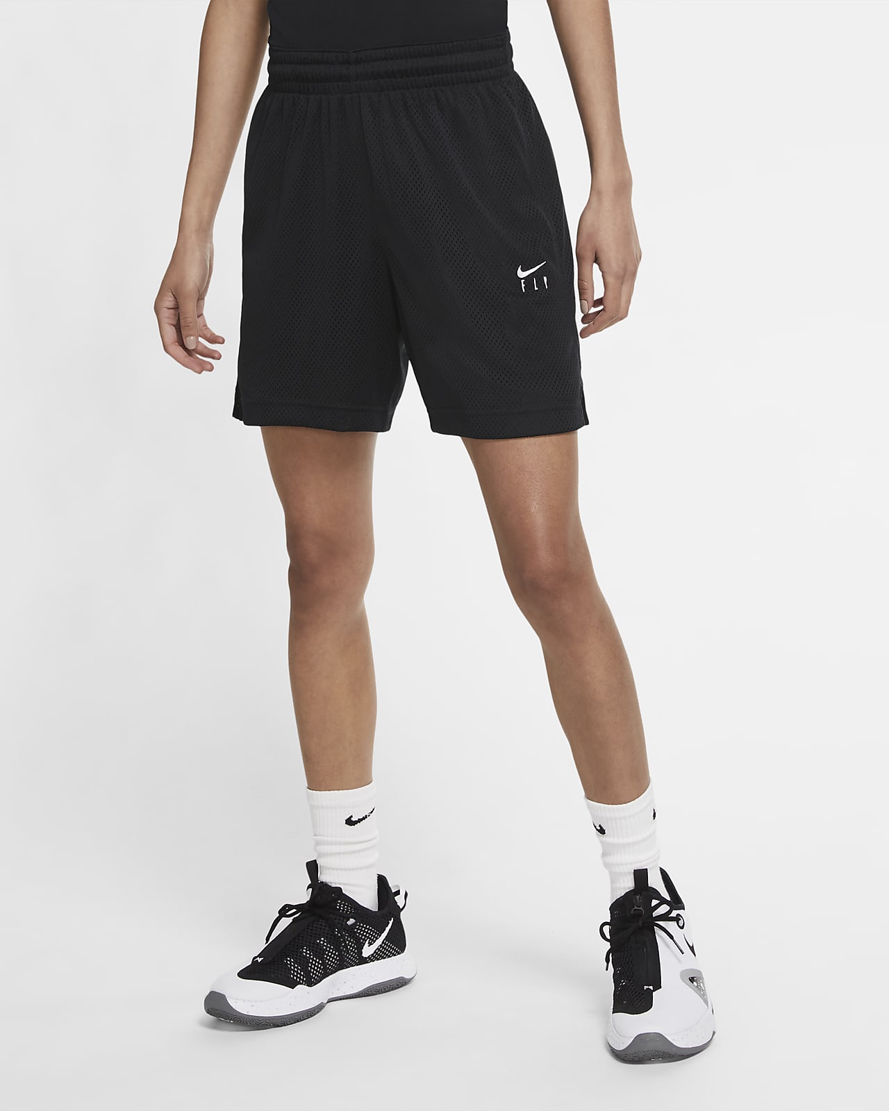 Calções de basquetebol Nike Swoosh Fly para mulher