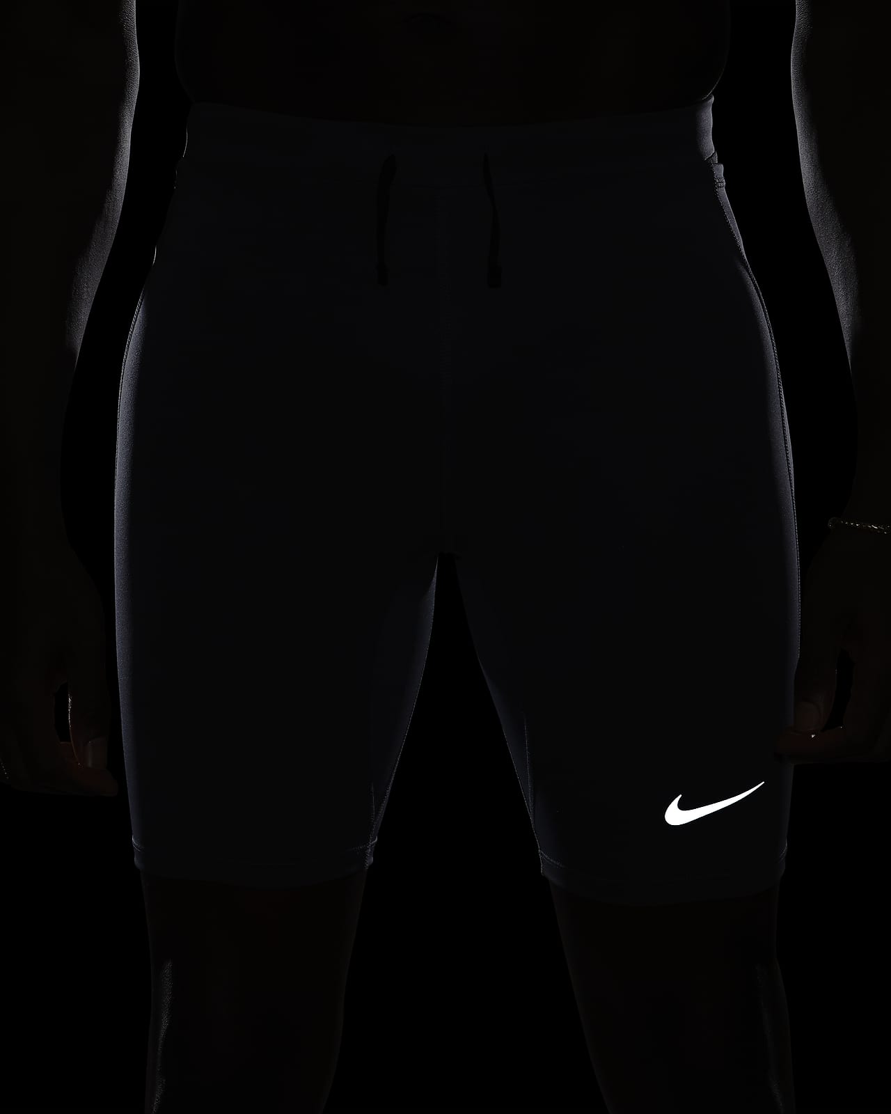 Nike Aeroswift Half Tights Black White Running Men's Size 2XL