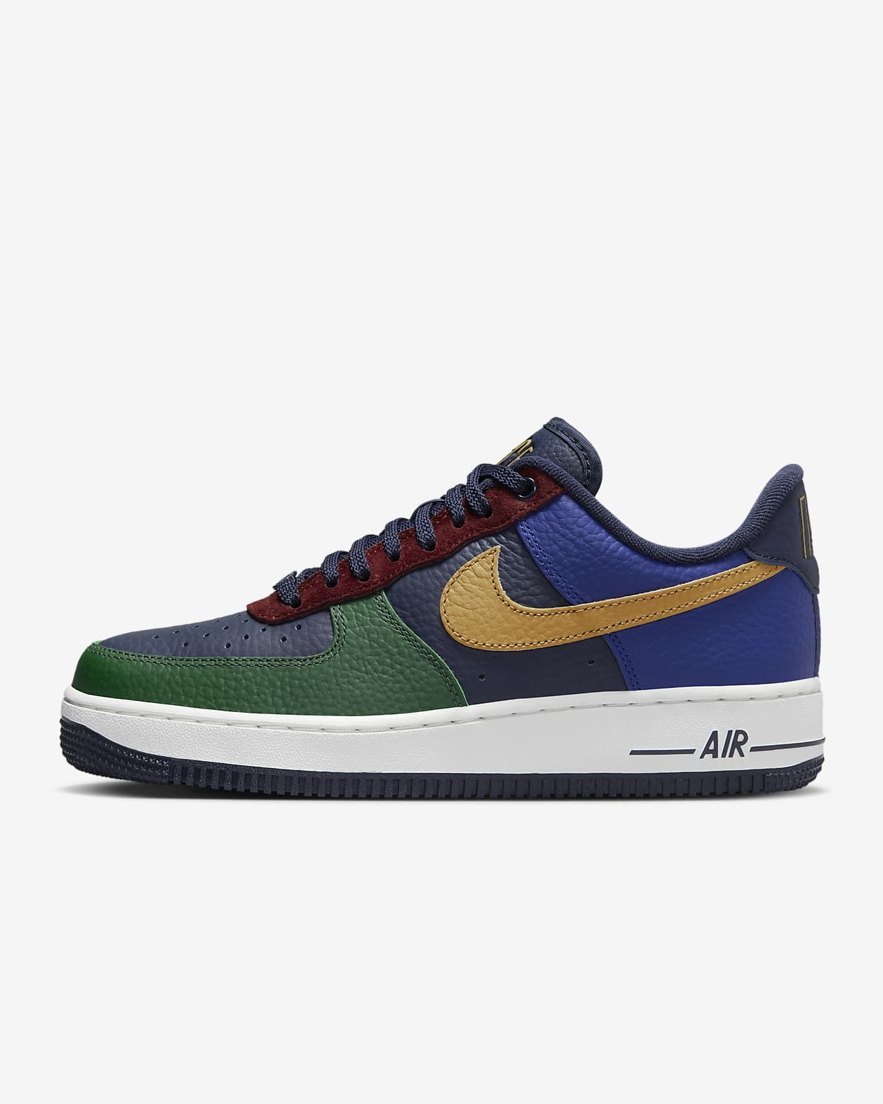 Nike Color-Blocks Air Force 1 '07 LV8 NBA With Three Bold Iterations