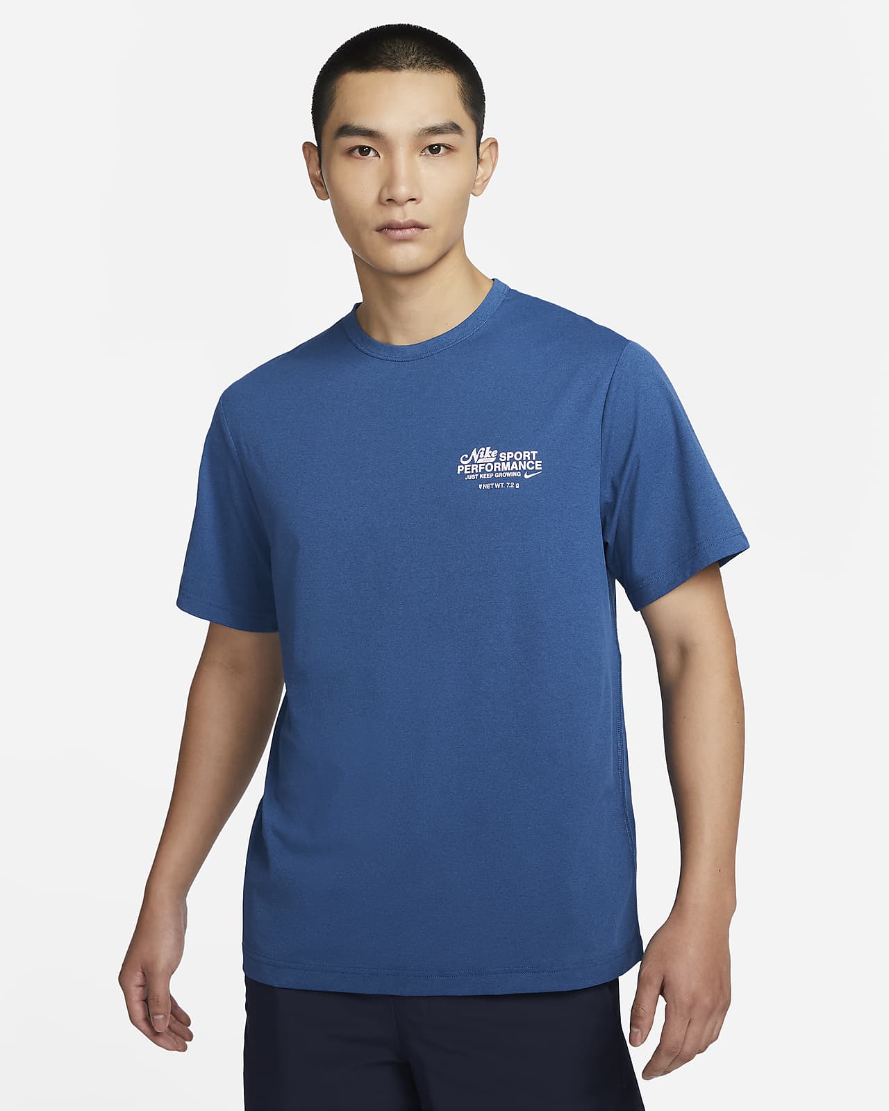 Nike Camiseta Fitness Hombre - Dri-FIT UV Hyverse - cobalt bliss/htr/black  DV9841-479