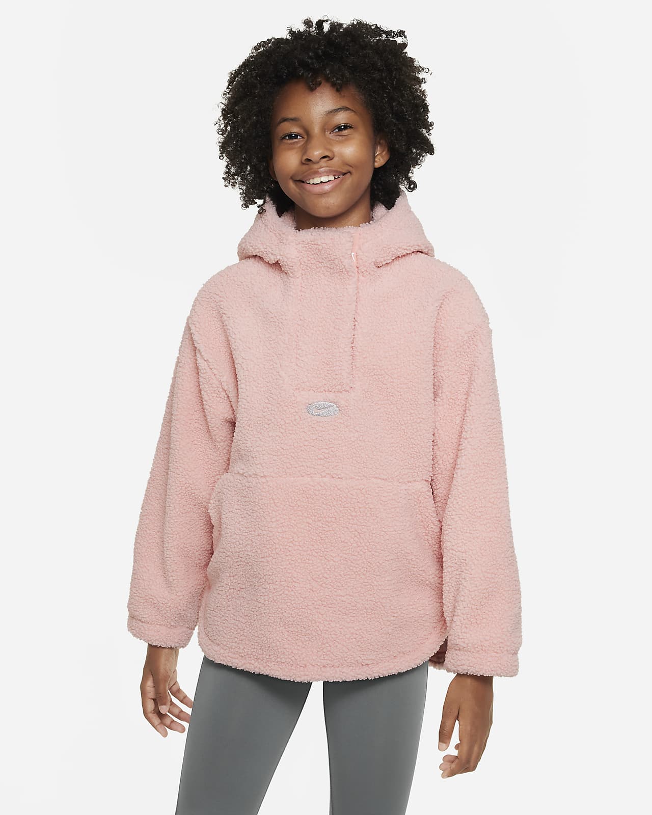 Nike Therma-FIT Icon Clash Older Kids' (Girls') 1/4-Zip Winterized Jacket