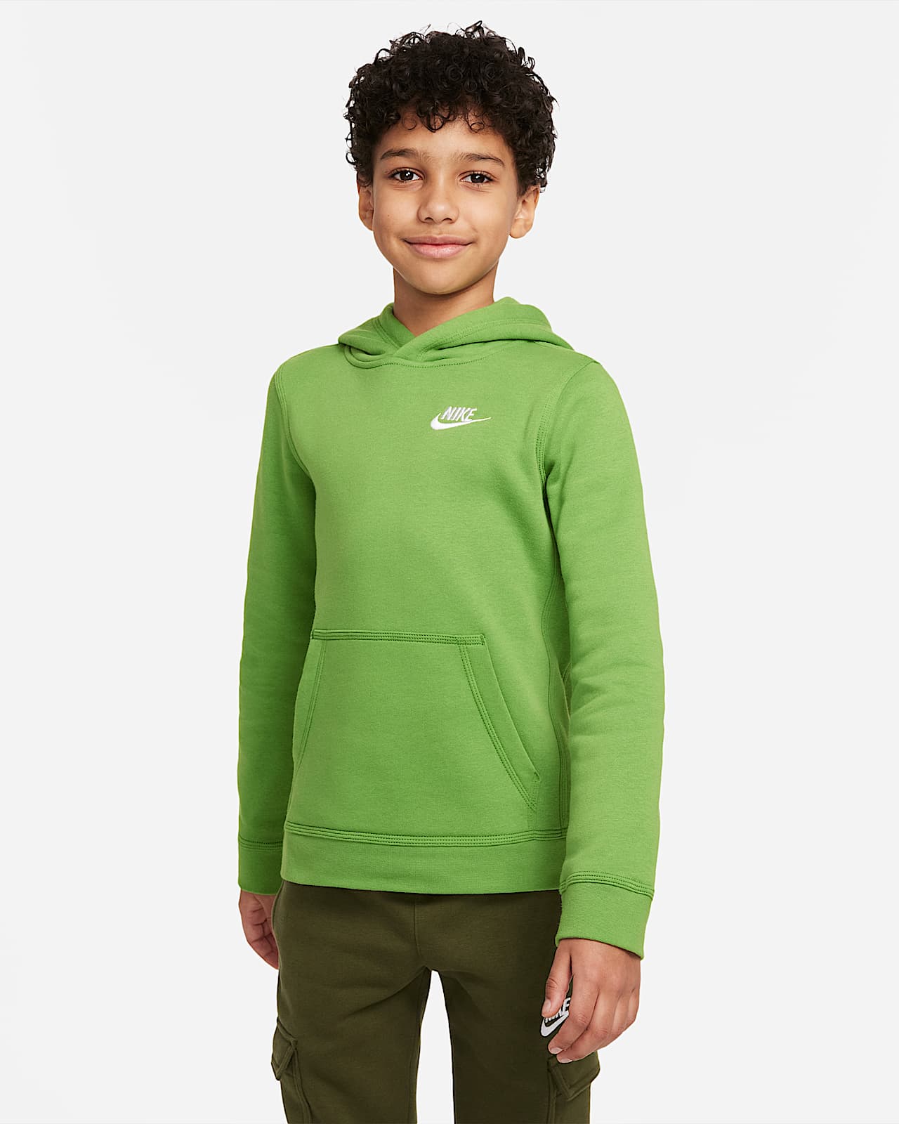 Sudadera con capucha sin cierre para niño talla grande Nike Sportswear  Club. Nike.com