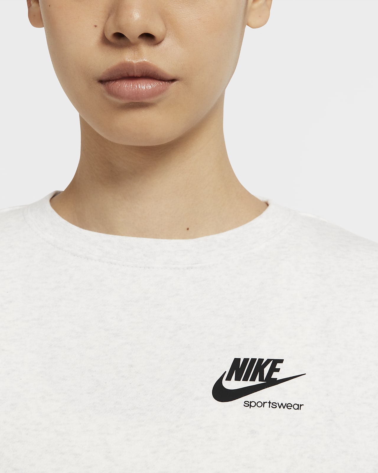 women's nike sportswear fleece crewneck top