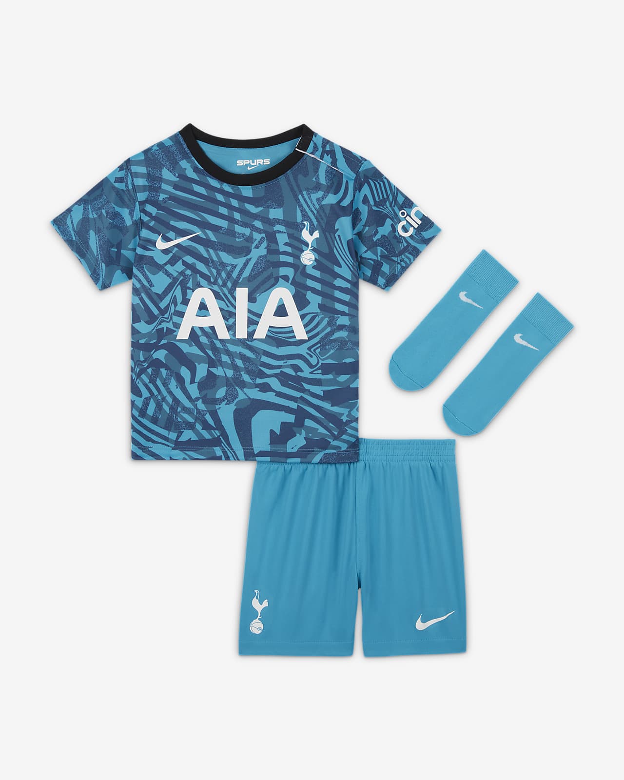 eco Cumplimiento a Editor Tercera equipación Tottenham Hotspur 2022/23 Equipación de fútbol Nike -  Bebé e infantil. Nike ES