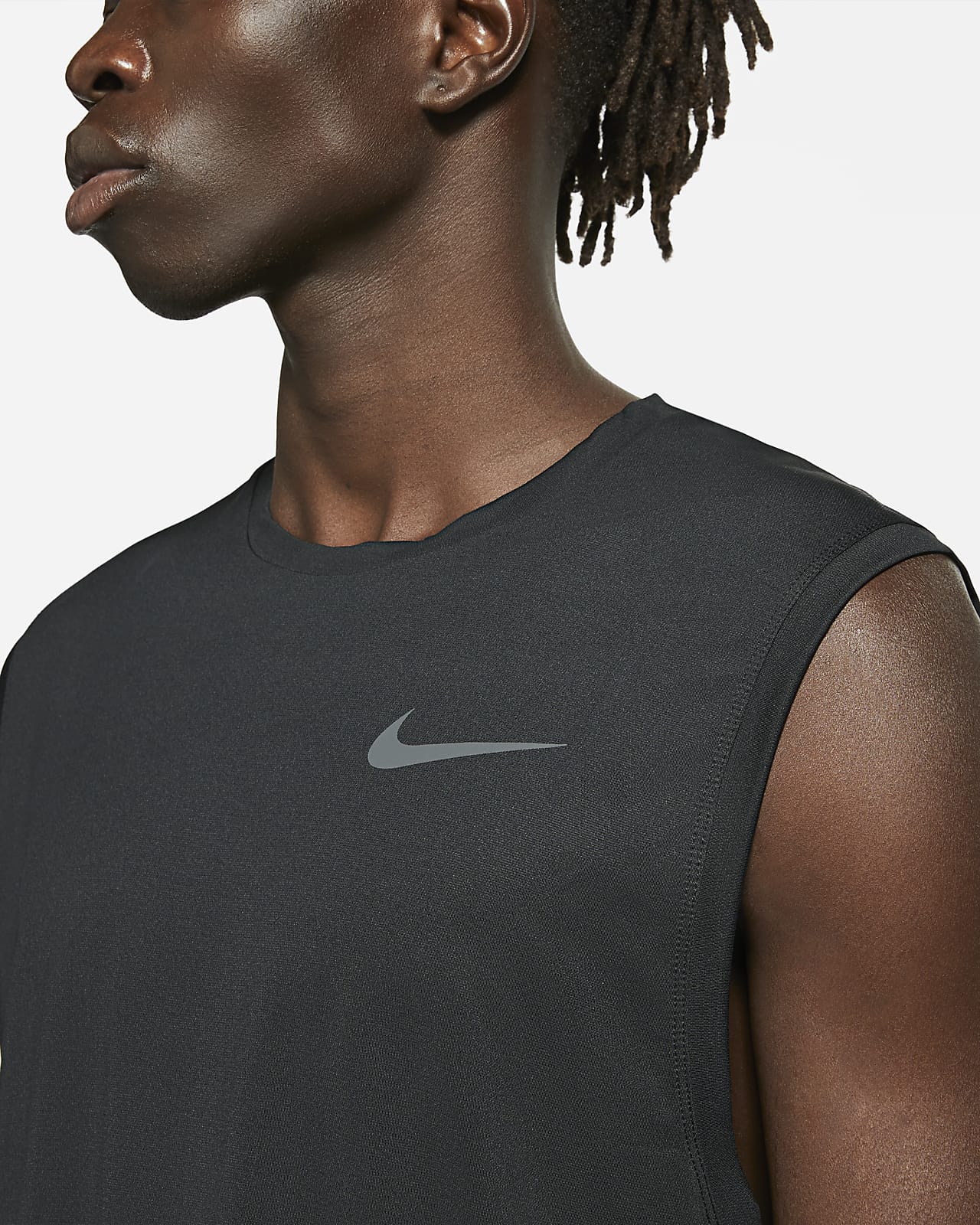 Nike Pro Men's Dri-FIT Sleeveless Tank Top CZ1184-010 Black 