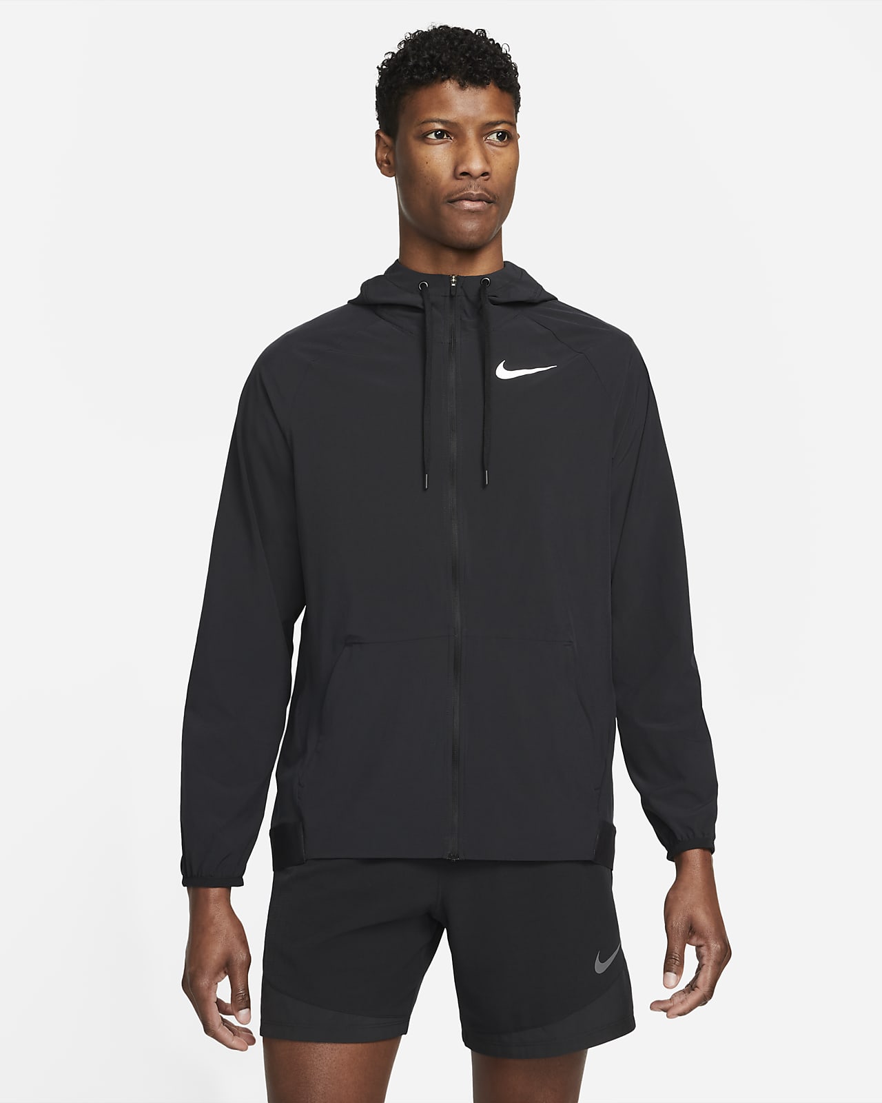 Nike Pro Dri-FIT Flex Vent Max Herren-Trainingsjacke mit Kapuze und durchgehendem Reißverschluss