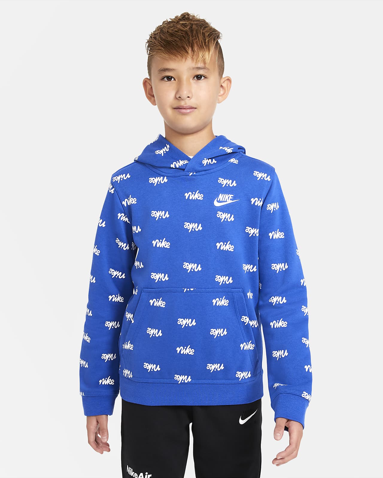 boys blue nike hoodie