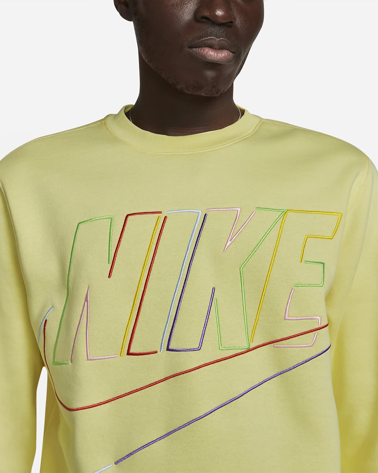 mens fleece crew nike