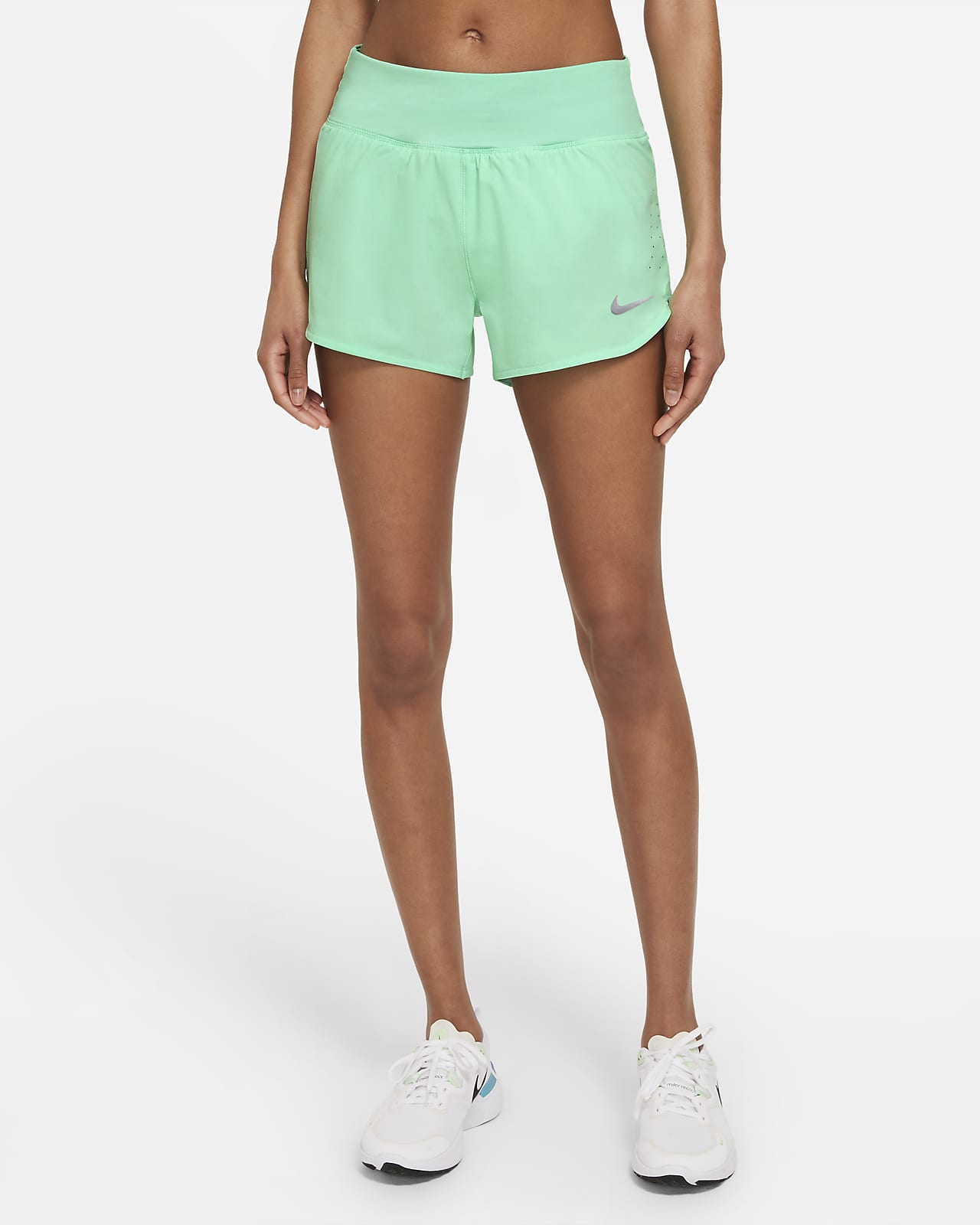 green nike running shorts