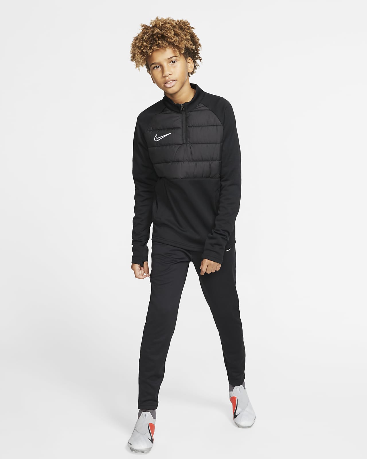 Nike Dri Fit Academy Winter Warrior Big Kids Soccer Drill Top Nike Jp