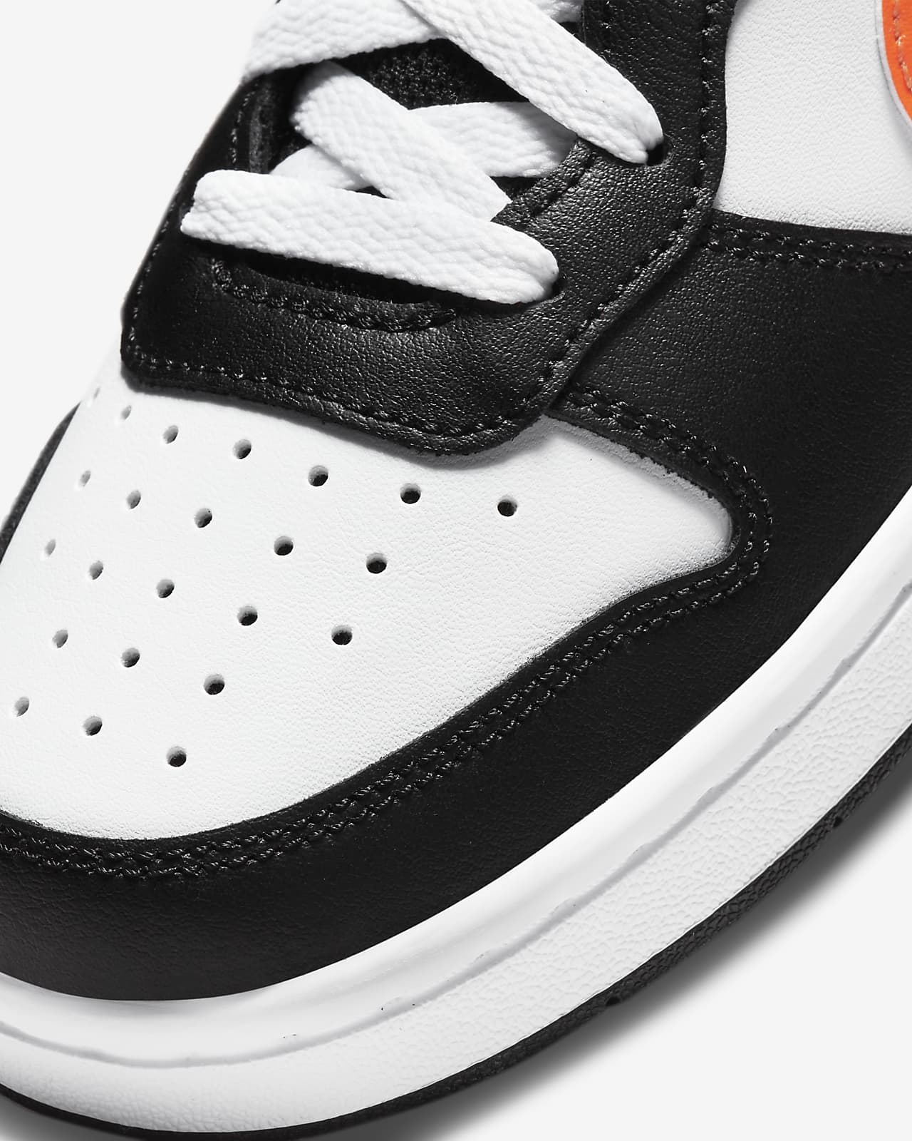 Nike Court Borough Low White Black Wolf Grey (GS) Kids' - 839985-104 - US