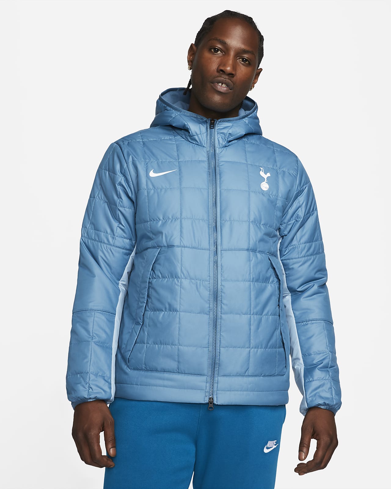 Fleeceforet Tottenham Hotspur Nike-jakke med hætte til Nike DK