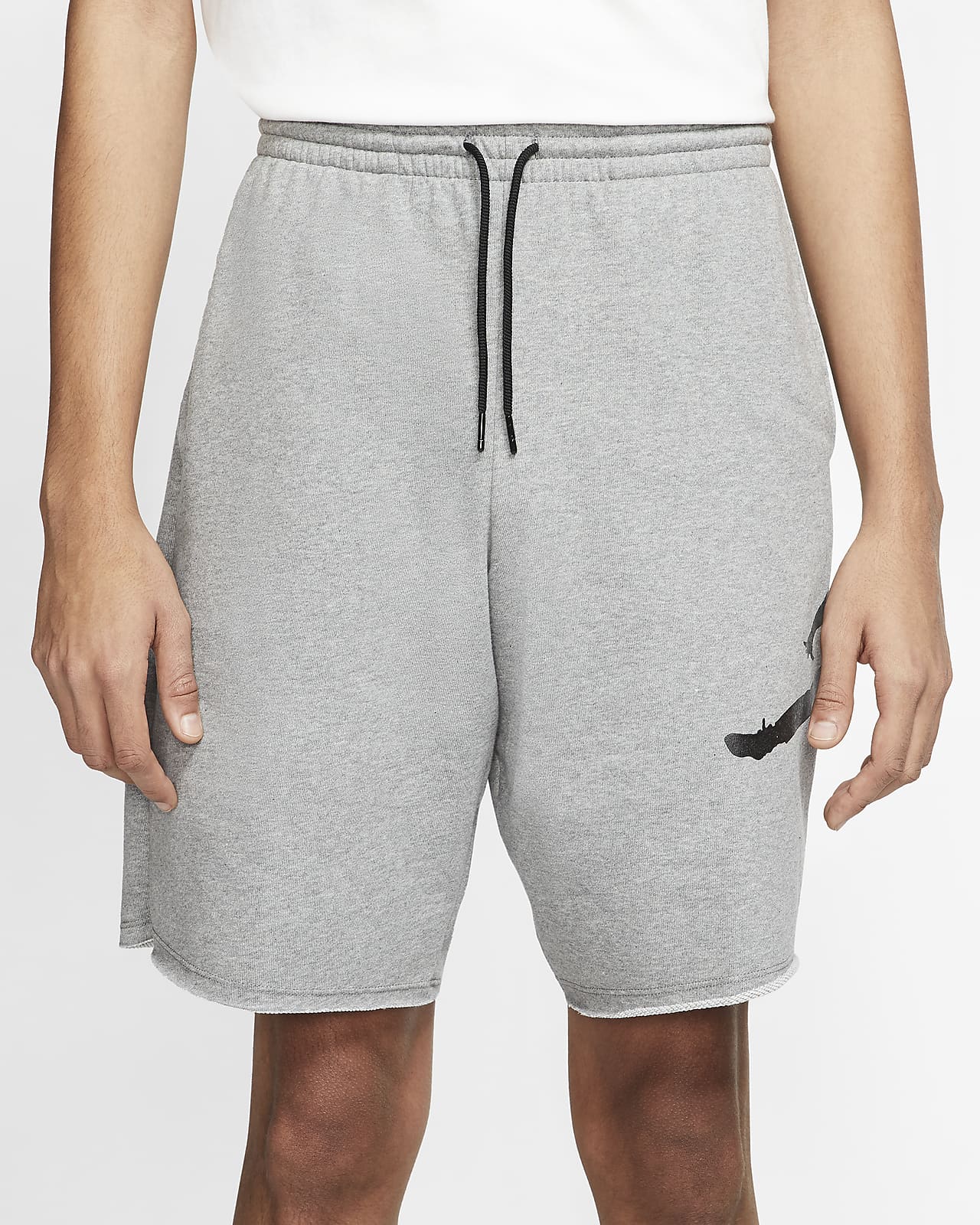 grey jordan sweat shorts