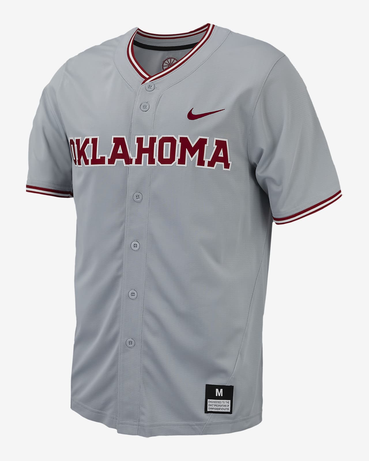 Jersey de béisbol universitario Nike Replica para hombre Oklahoma