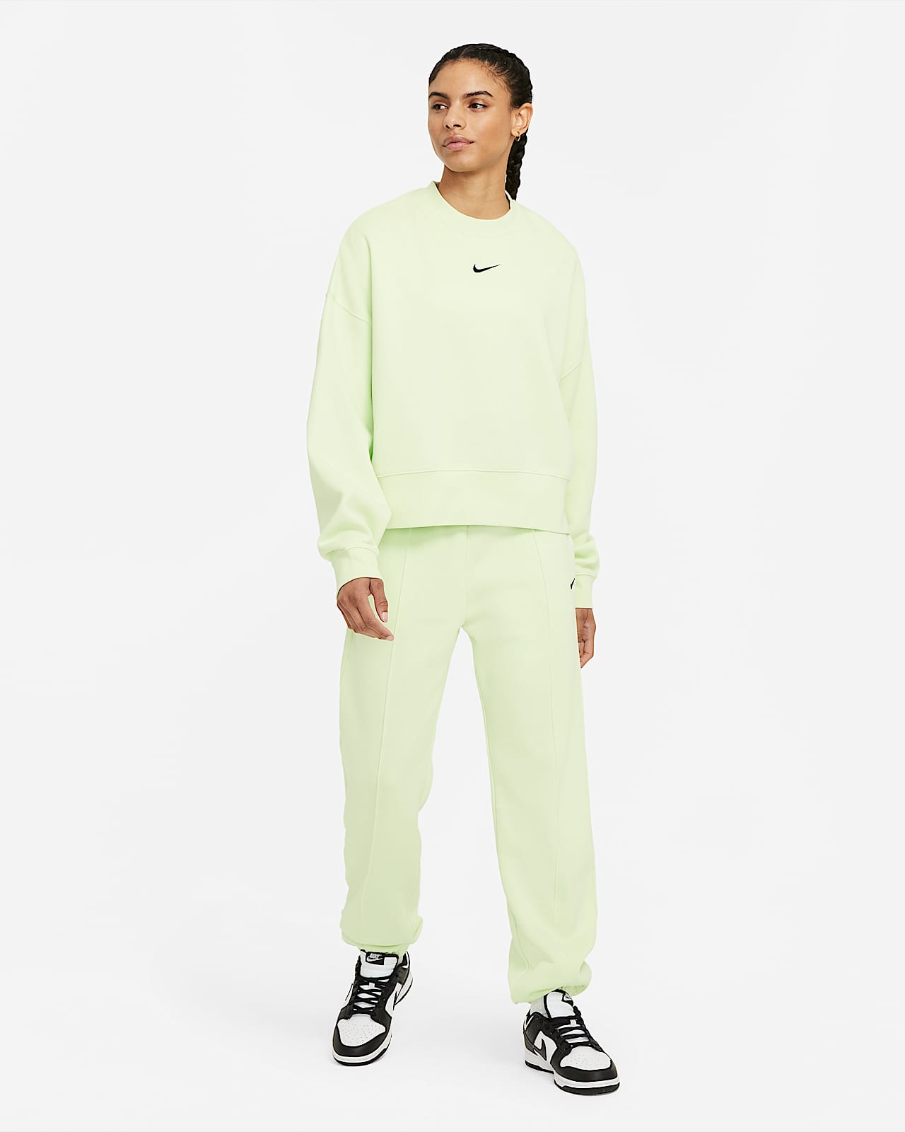 Nike Sportswear Collection Essentials Women S Oversized Fleece Crew Nike Lu