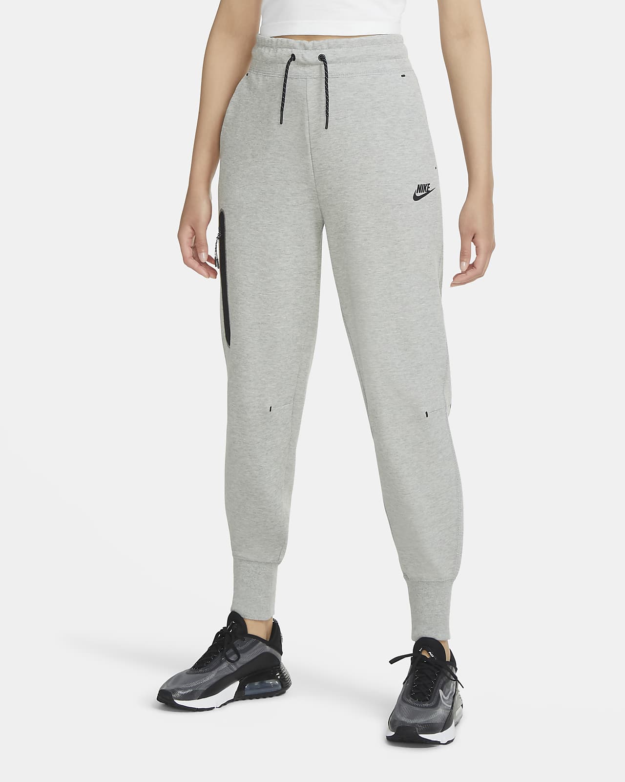 nike tech fleece pants grey medium