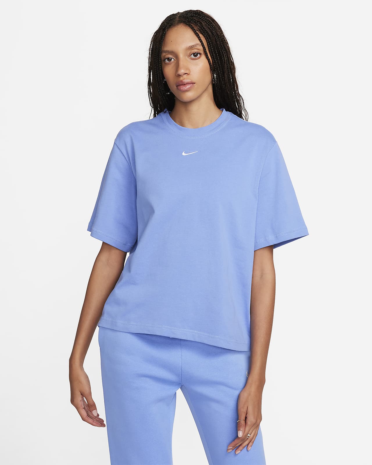 Nike Women's Sportswear Essentials Boxy T-Shirt - Polar - Size S