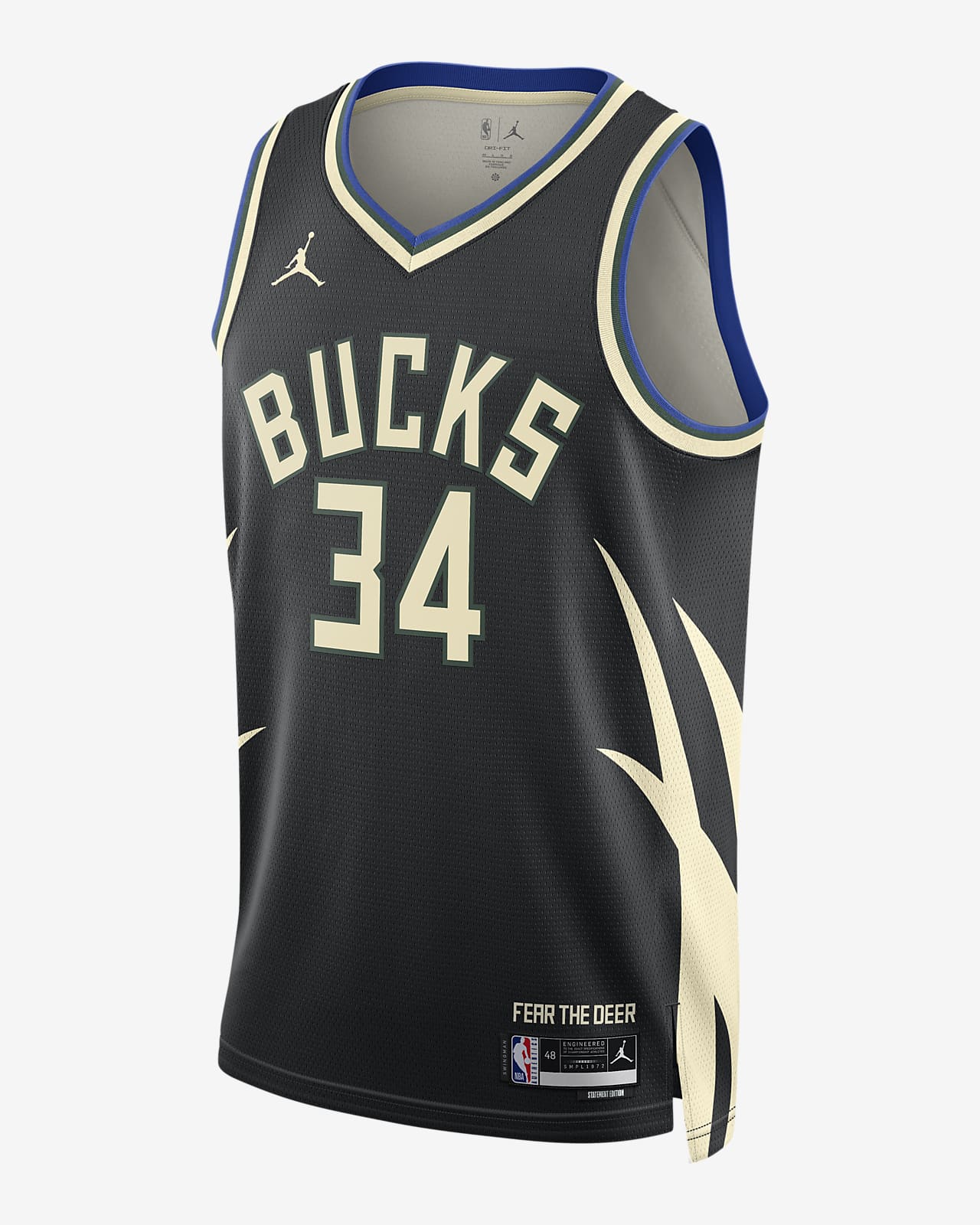 Cerdo alumno alineación Milwaukee Bucks Statement Edition Camiseta Jordan Dri-FIT NBA Swingman.  Nike ES