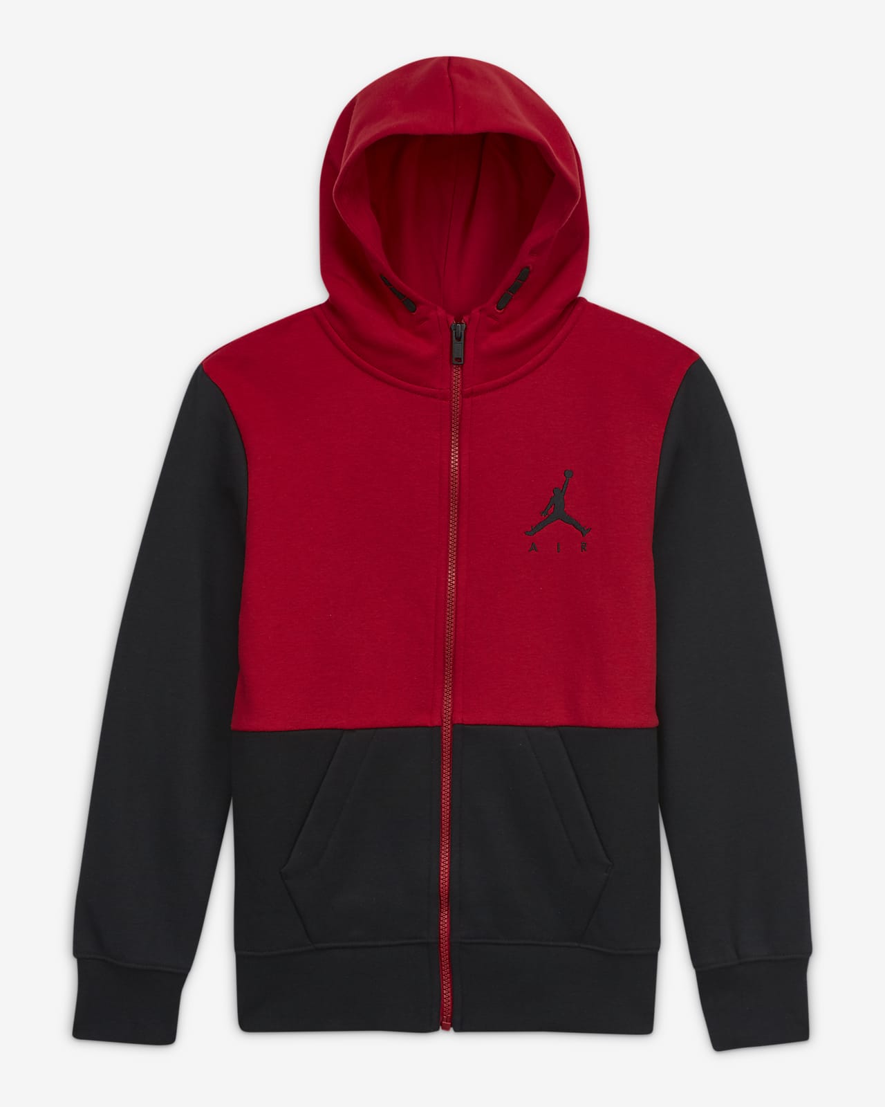 Jordan Craig Galaxy Zip Up Kids Hoodie Red-Black 8284hk-red