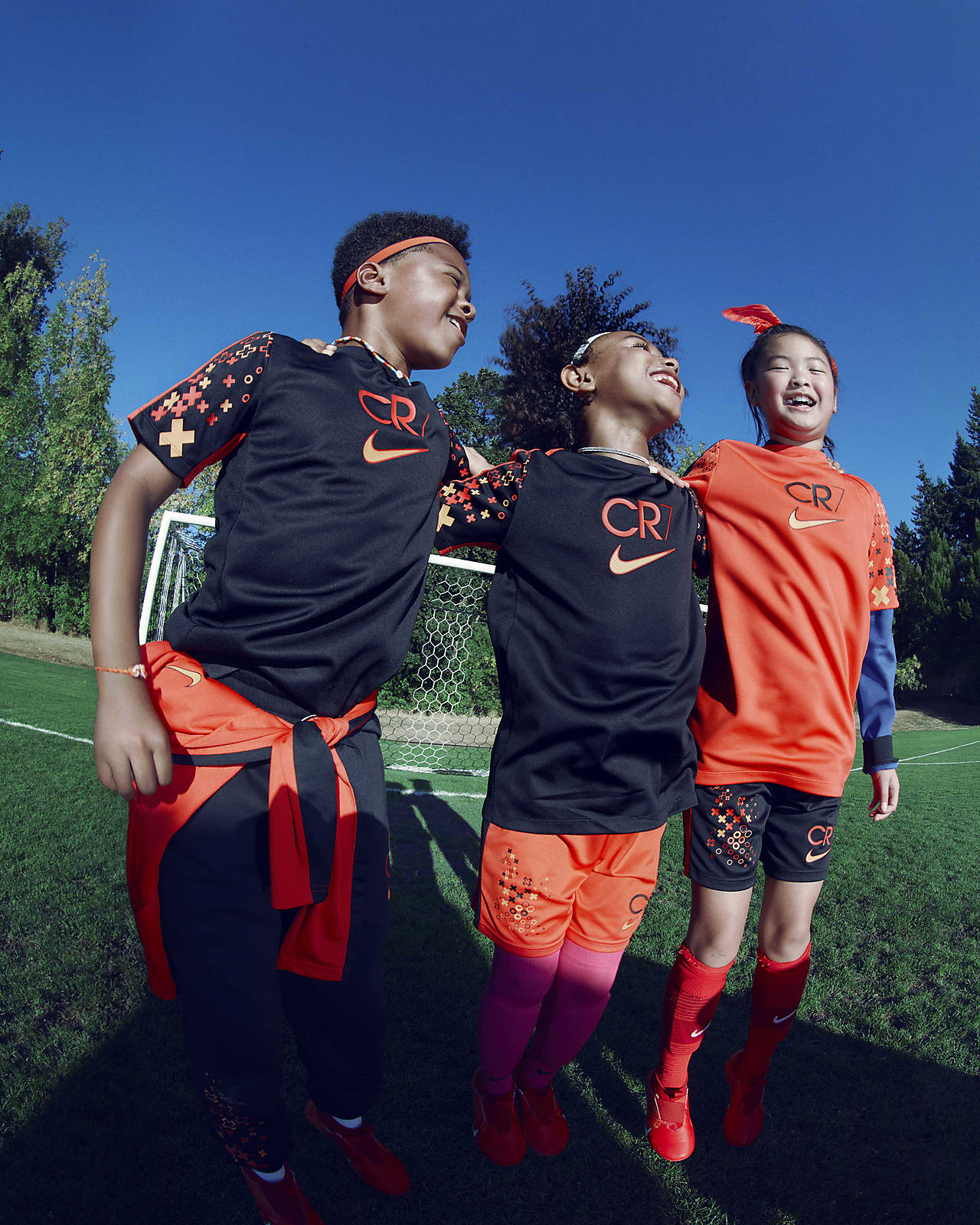 CR7 Big Kids' Short-Sleeve Soccer Top.
