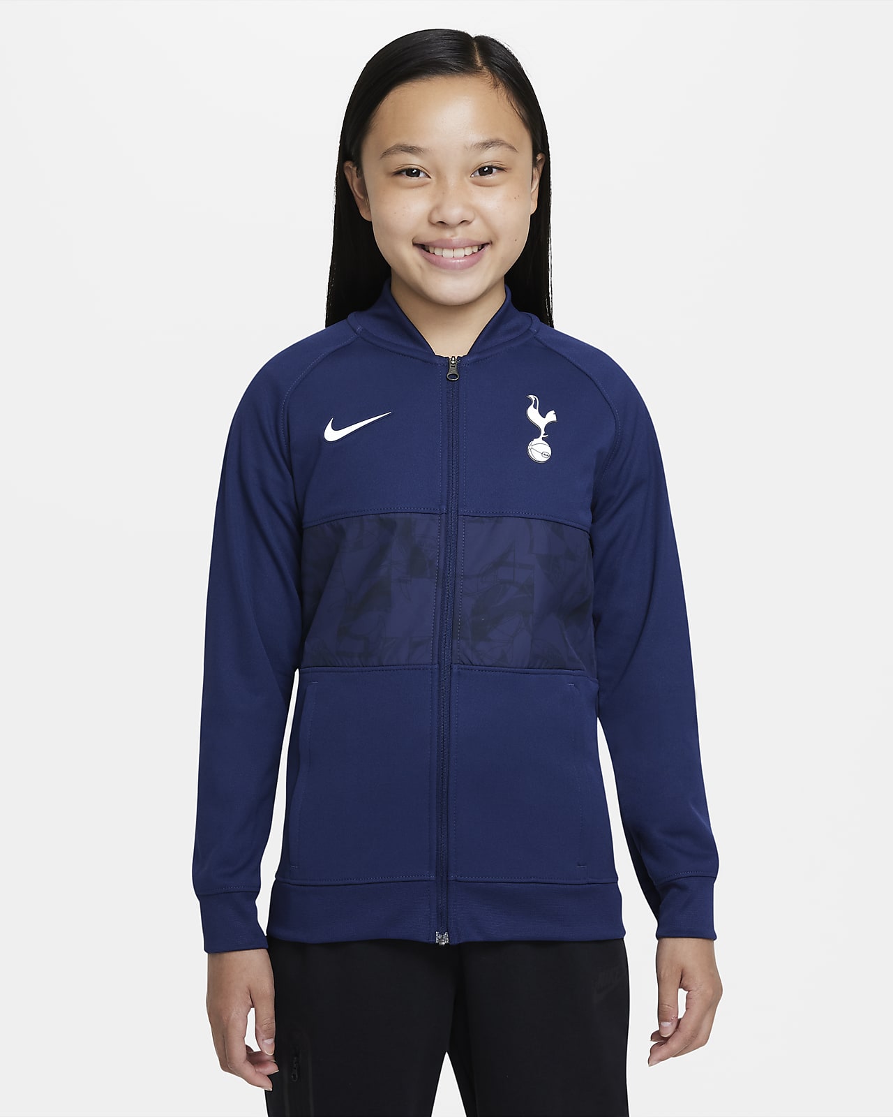 Tottenham Hotspur Tam Boy Fermuarlı Genç Çocuk Futbol Ceketi