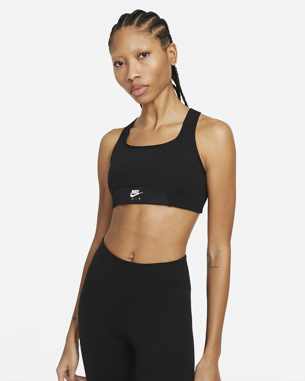 Nike Air Dri-FIT Swoosh Women's Medium-Support 1-Piece Pad Keyhole ...