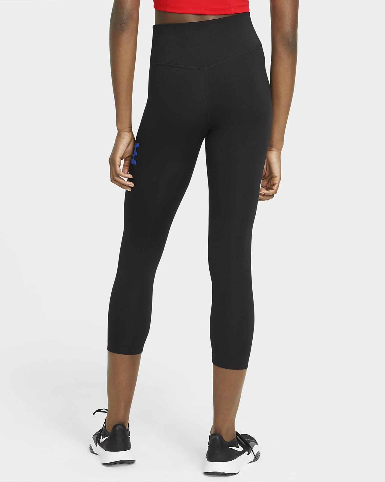 Nike One Korte legging met graphic en halfhoge taille voor dames. Nike NL
