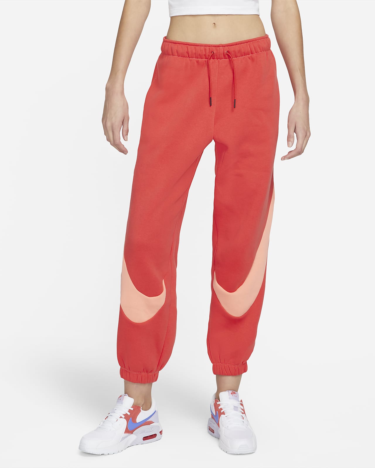 Pantaloni jogger casual in fleece Nike Sportswear Swoosh - Donna. Nike IT