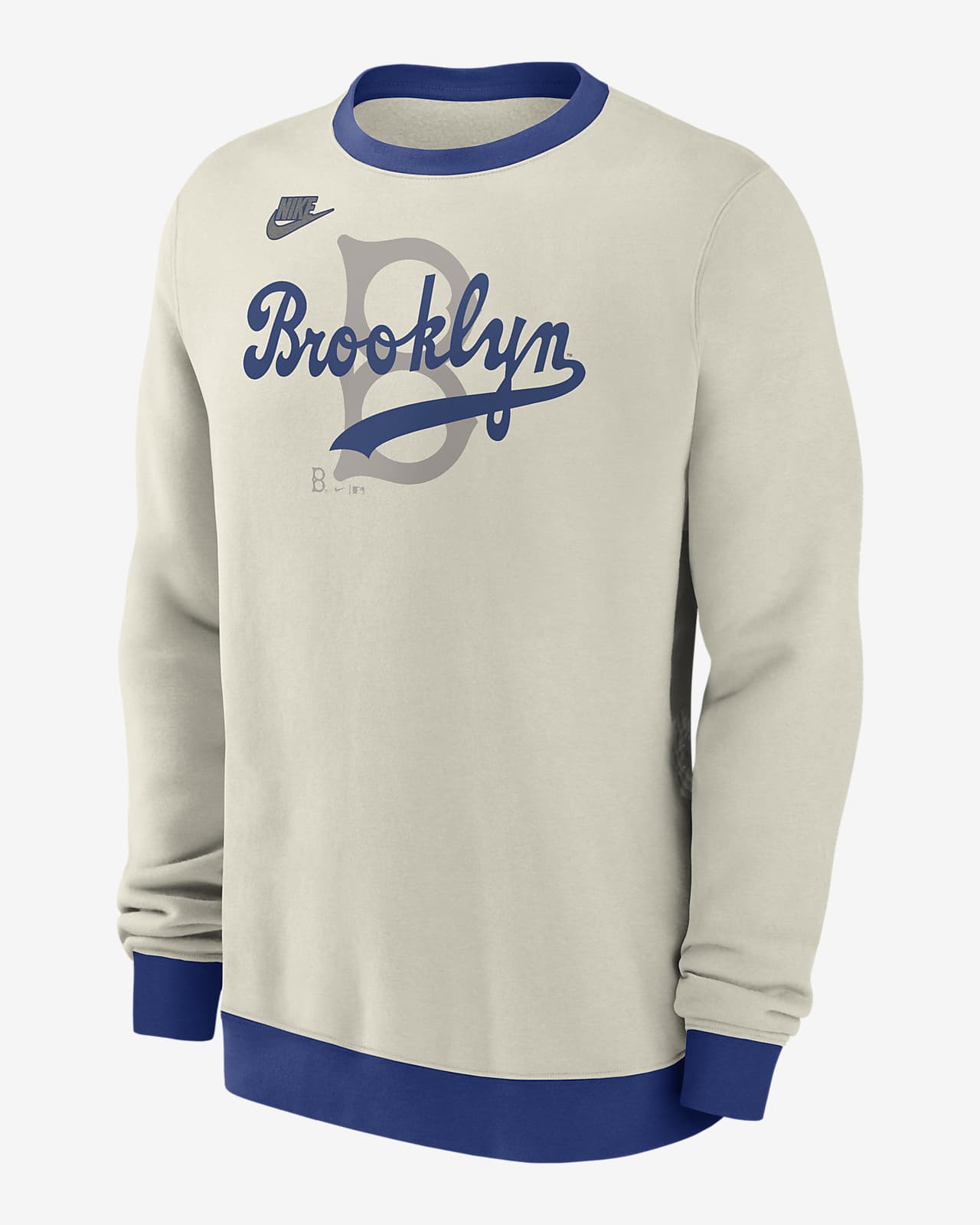 Brooklyn Dodgers Cooperstown Men's Nike MLB Pullover Crew
