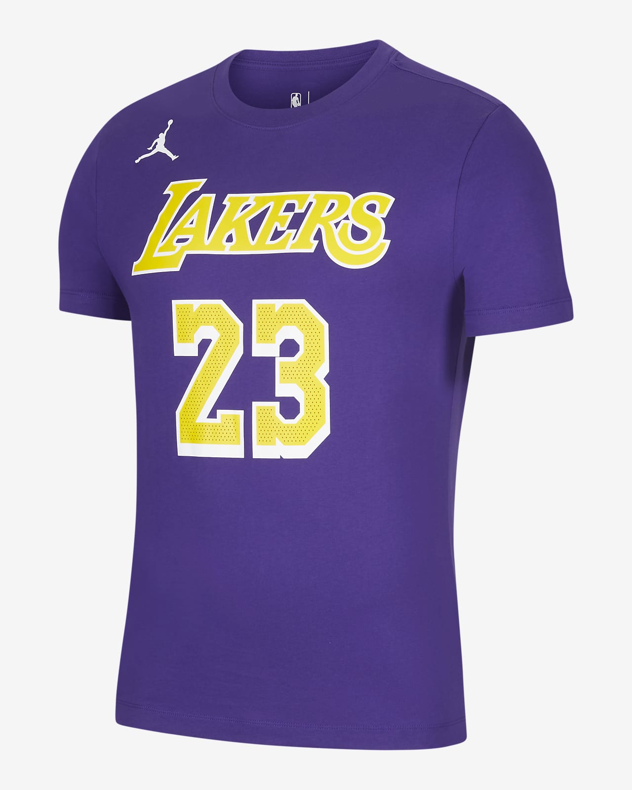LeBron James Los Angeles Lakers Jordan Brand Youth Statement Edition Name &  Number T-Shirt - Purple