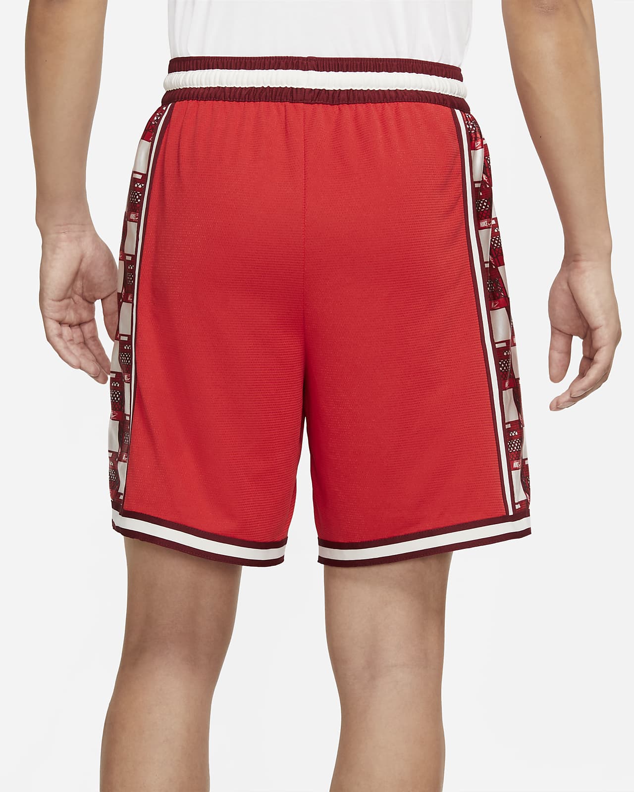 red basketball shorts nike