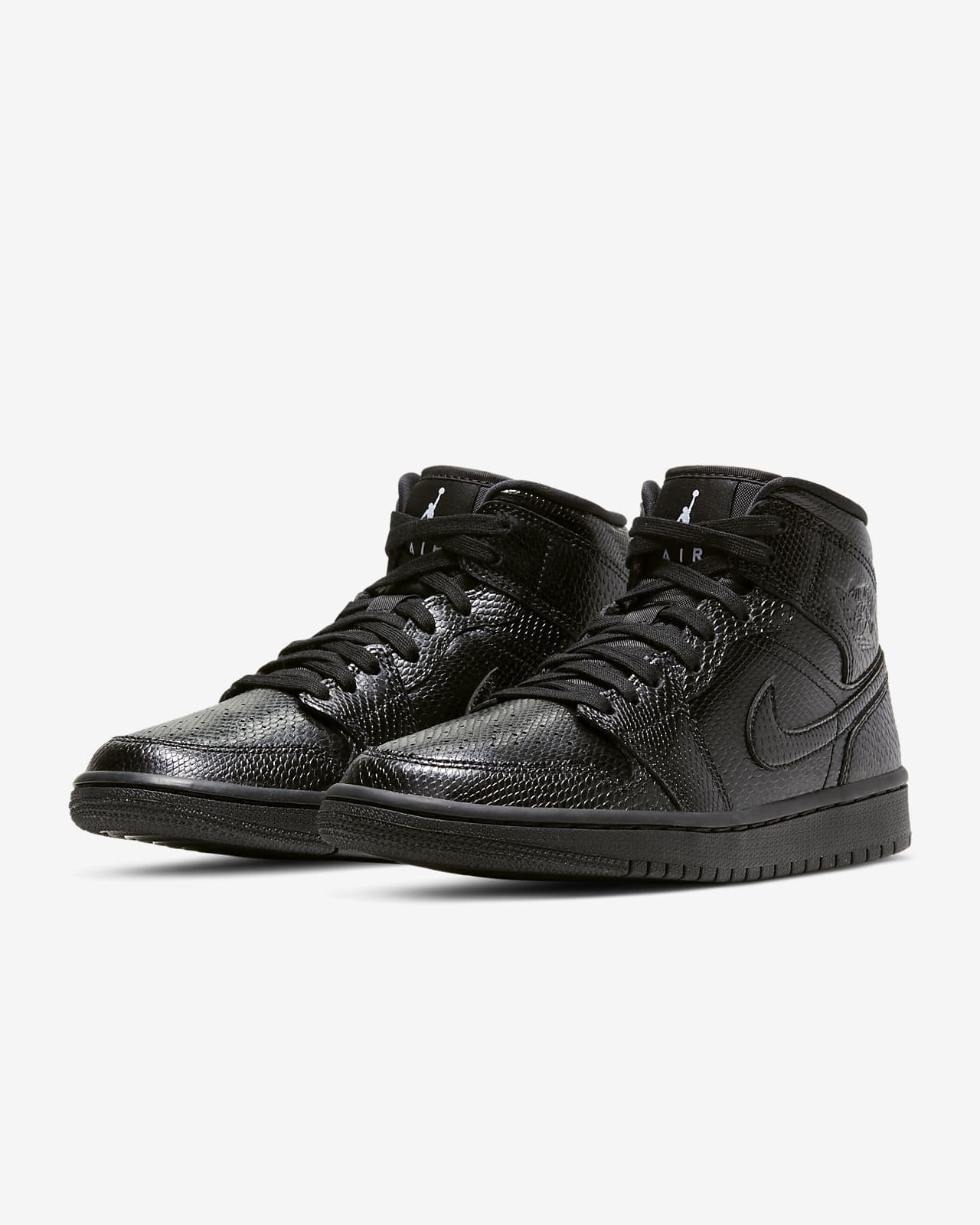 jordan 1 mid all black