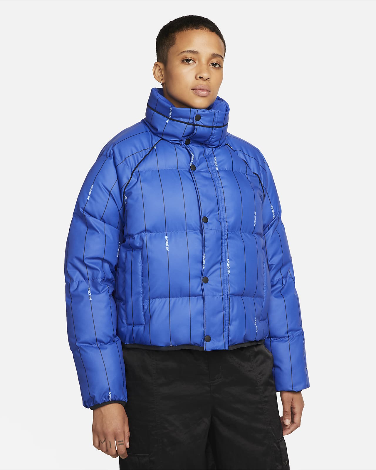 blue puffer nike jacket