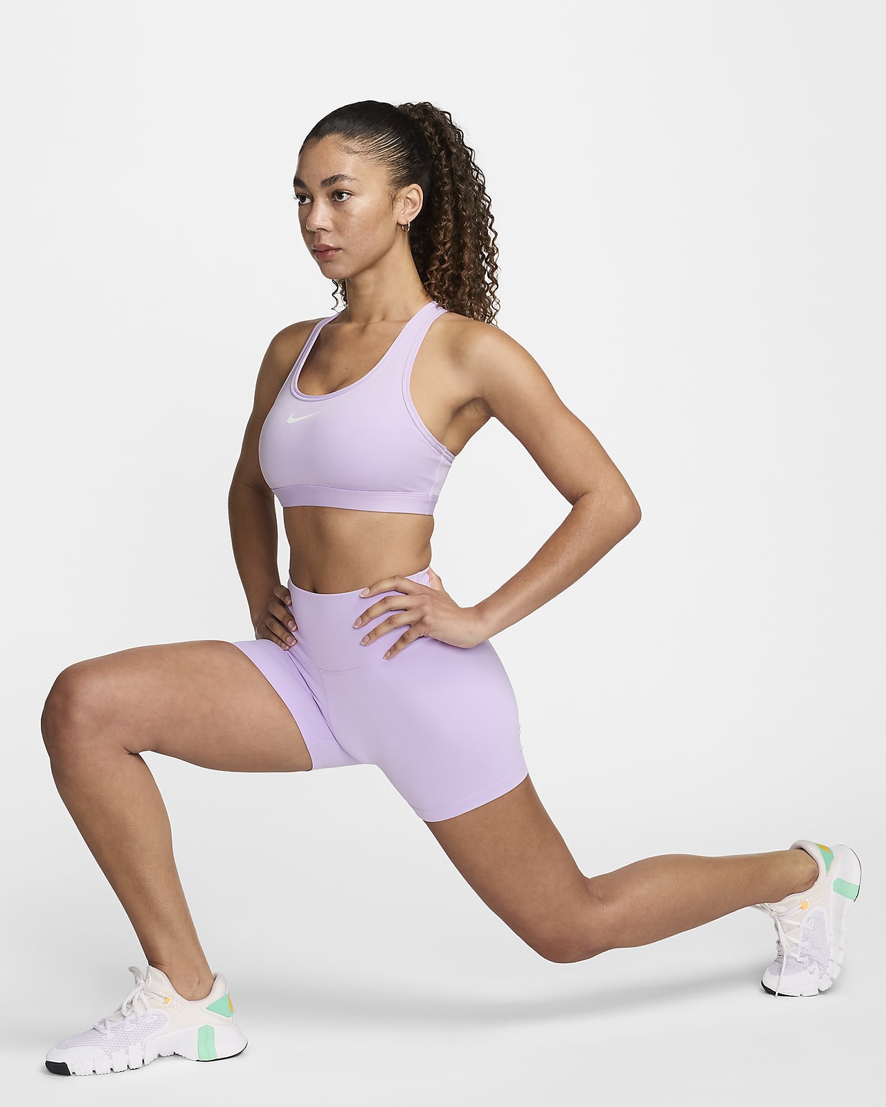 Nike Swoosh-sports-bh med medium støtte til kvinder (plus size)