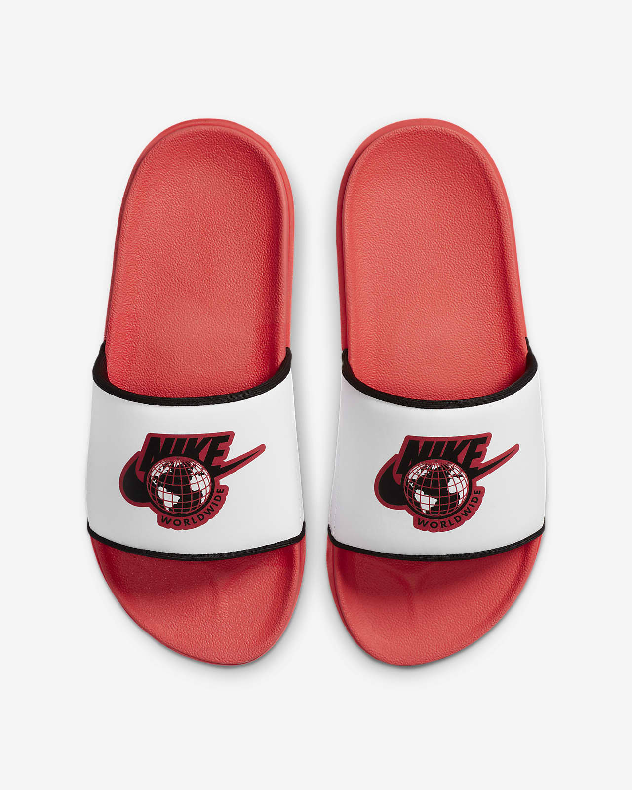 red nike offcourt slides
