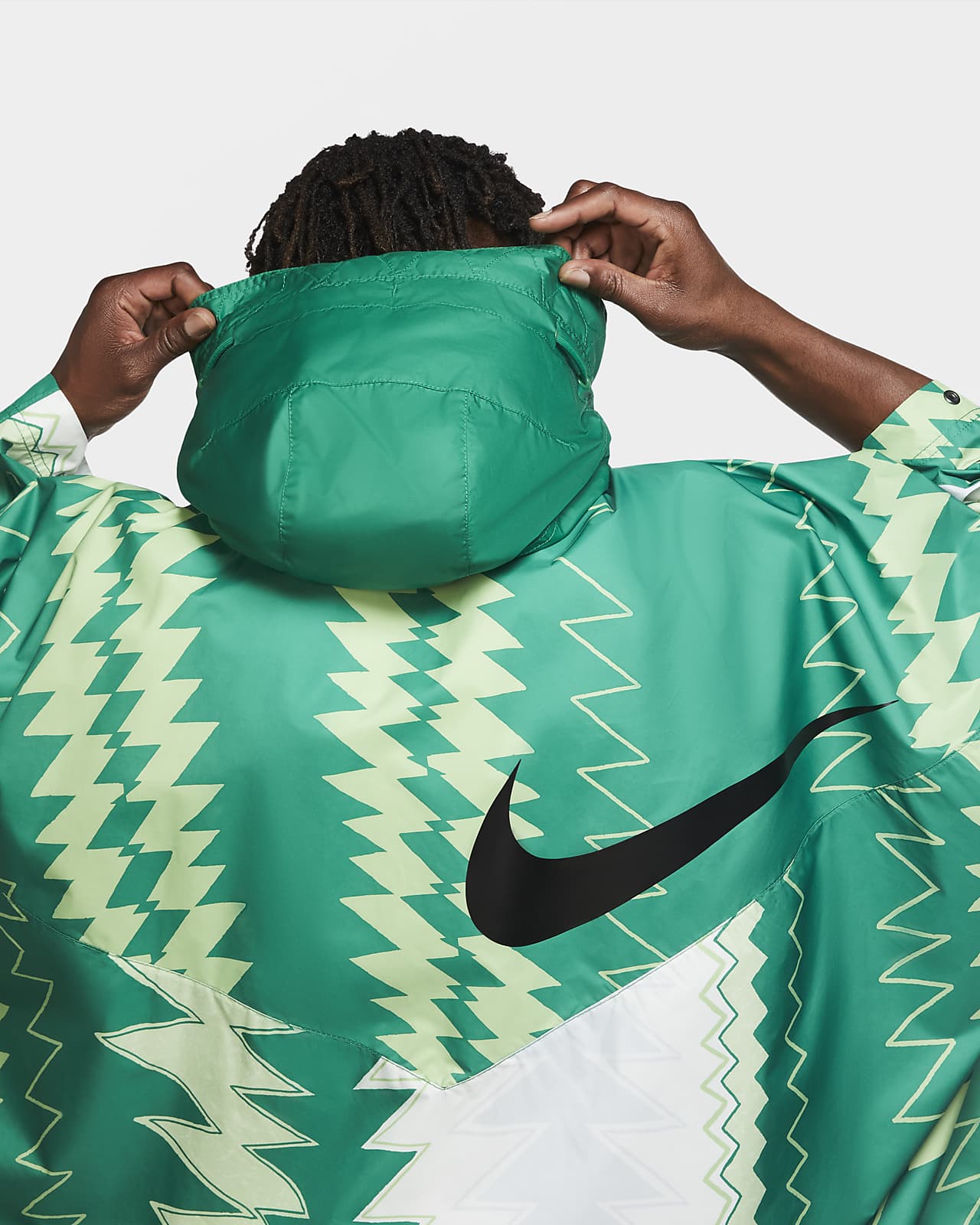 nike woven poncho mens