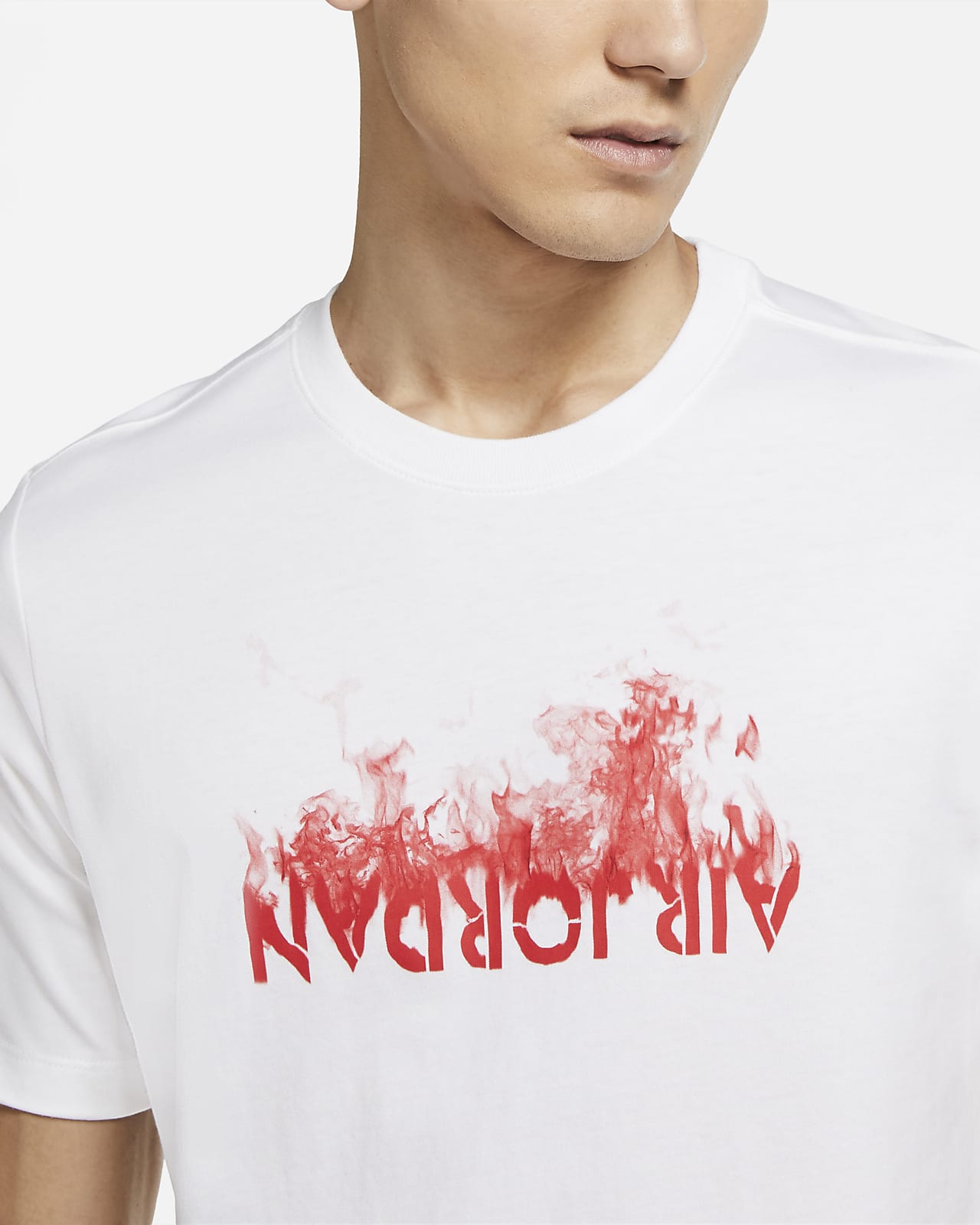upside down nike logo shirt