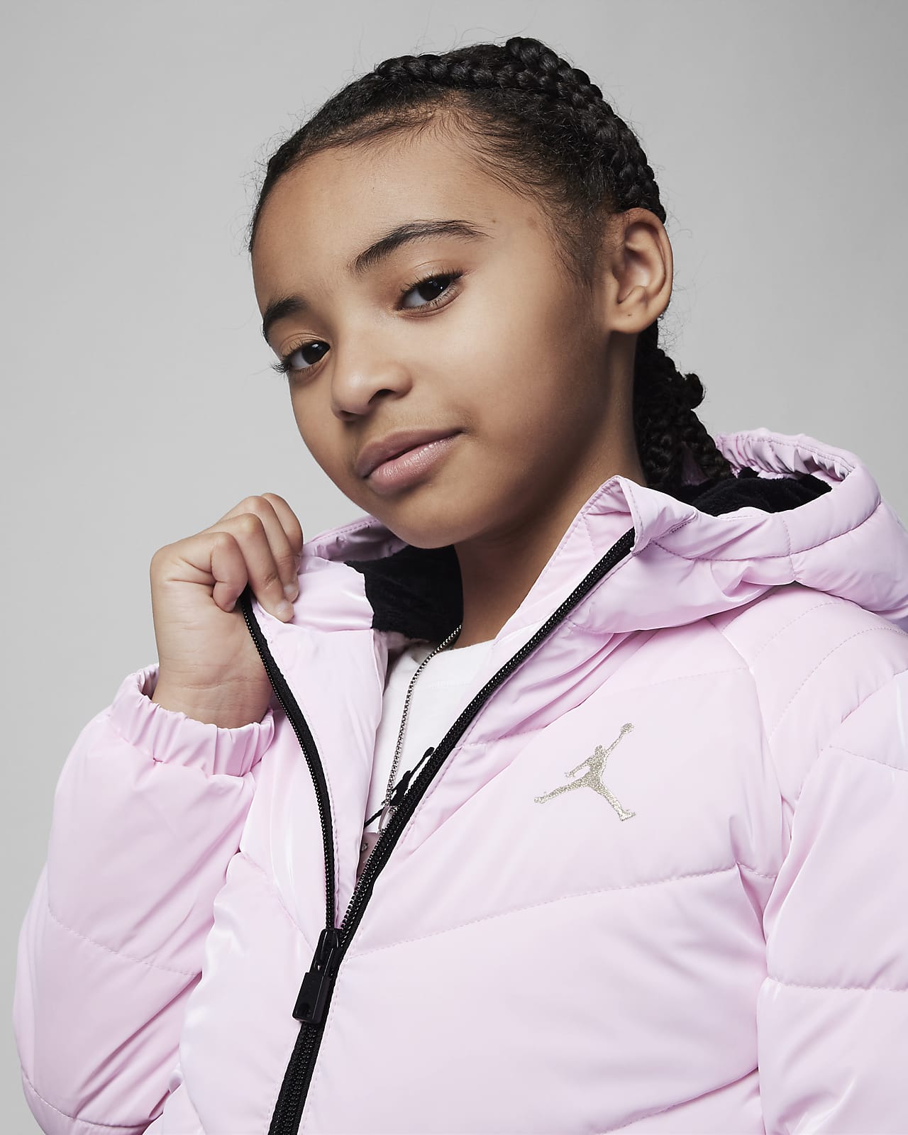 Jordan Shiny Chevron Quilting Jacket Little Kids' Jacket. Nike.com
