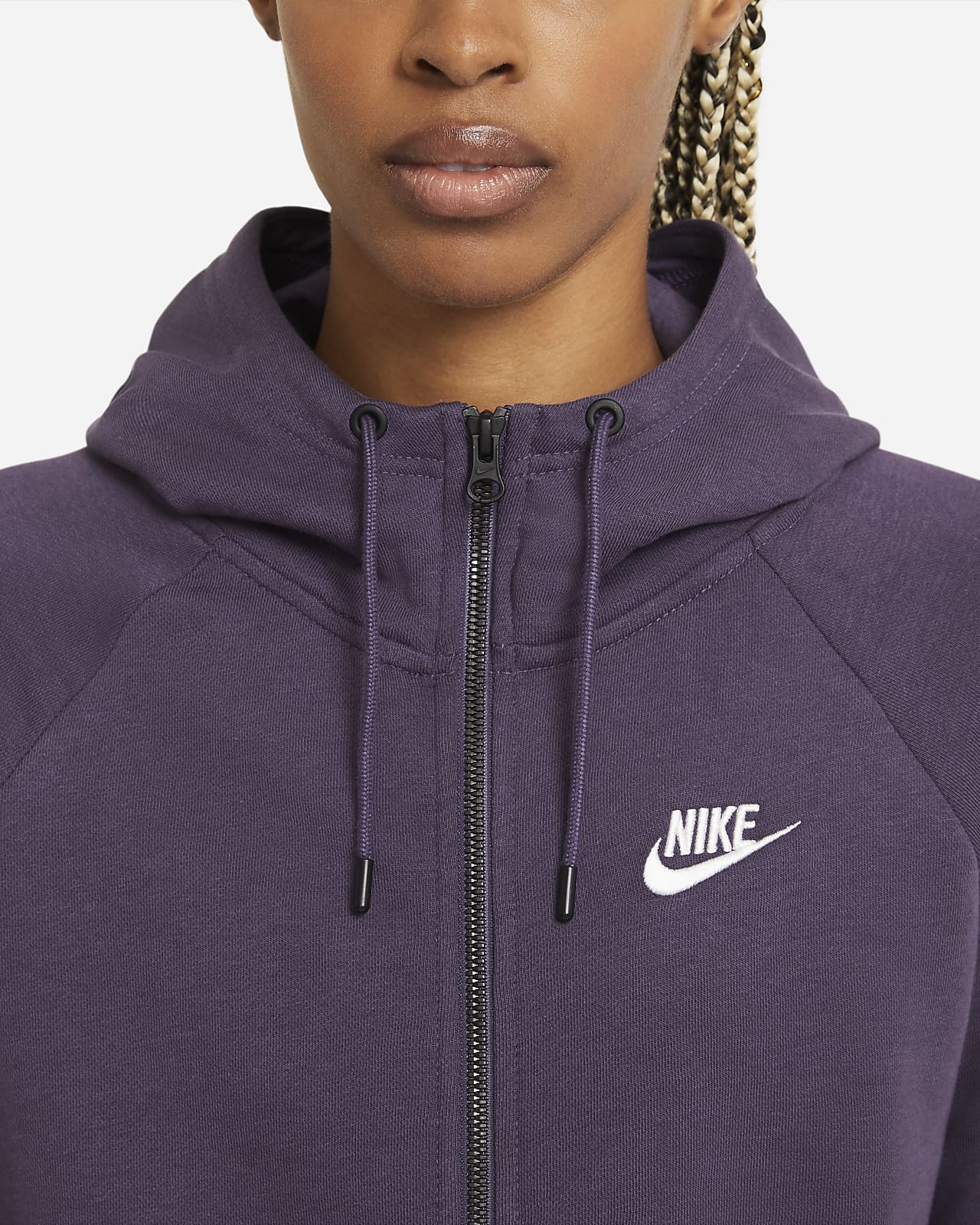 nike women's sportswear essential fleece hoodie