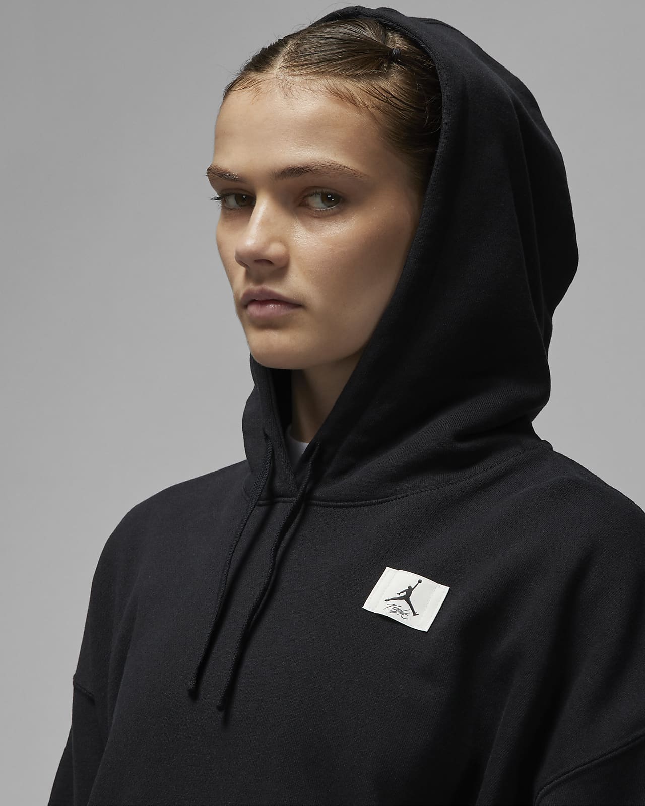 nike jordan flight hoodie in black