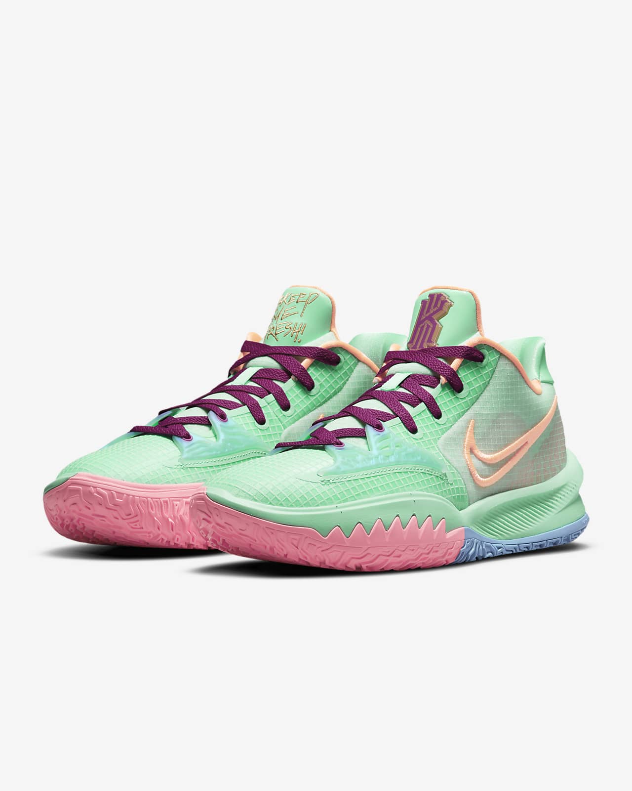 kyrie 4s white