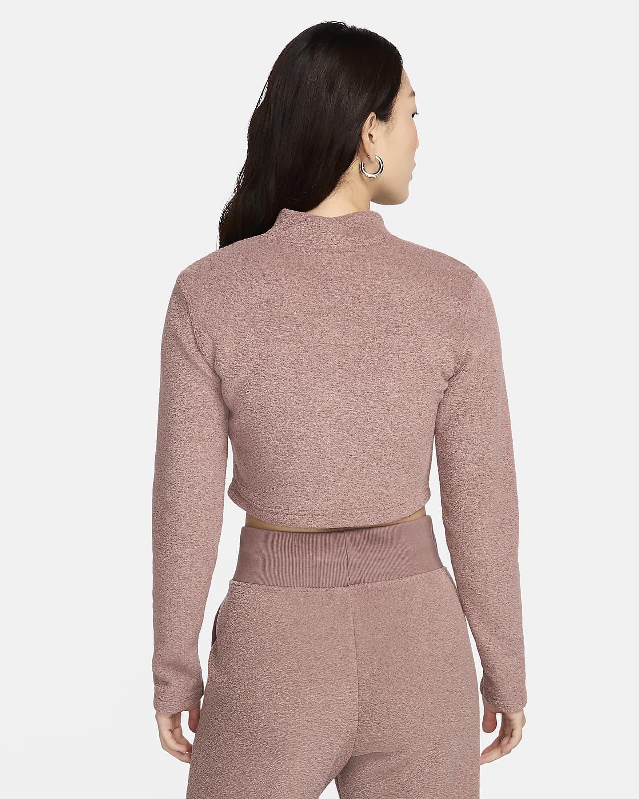 Nike Sportswear Phoenix Plush Women's Slim Long-Sleeve Cropped Cozy Fleece  Top