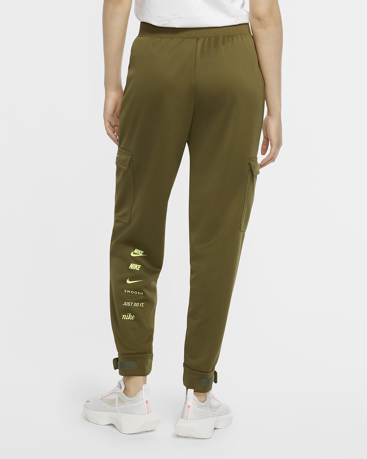 nike swoosh poly knit pants